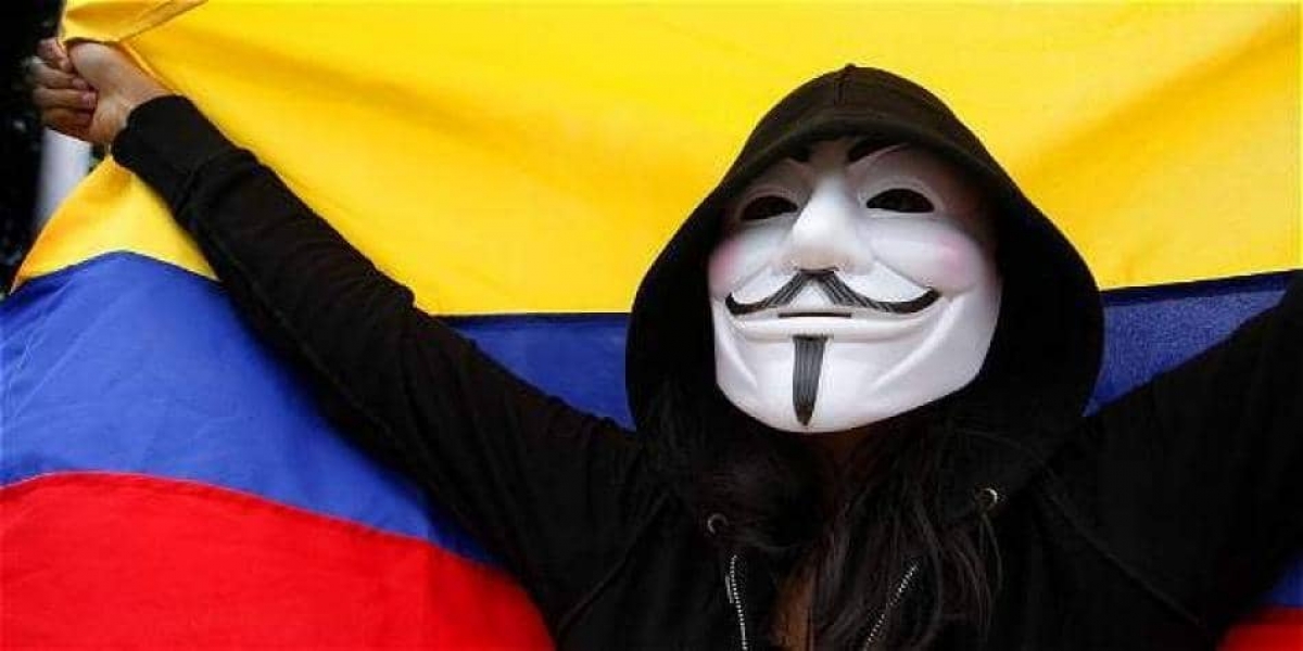 Anonymous filtra correos y contraseñas de militares colombianos por represión en protestas
