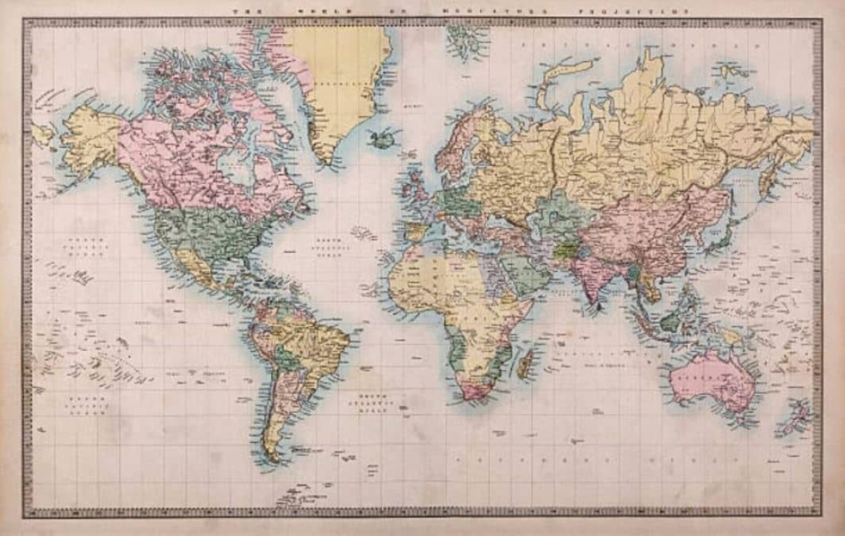 El mapa geográfico miente, pero hay uno que muestra el mundo como es realmente