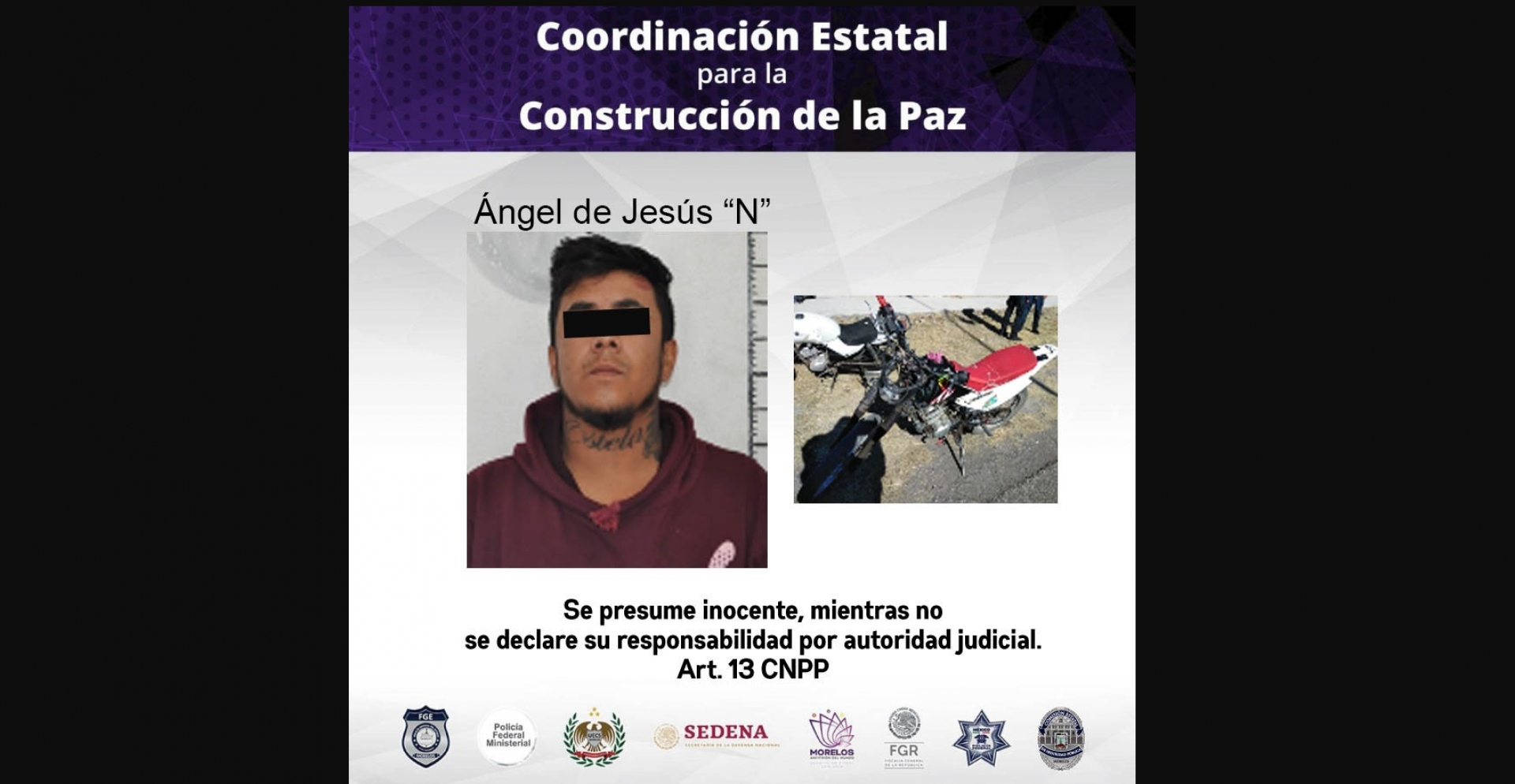 Lo atraparon en poder de una moto robada