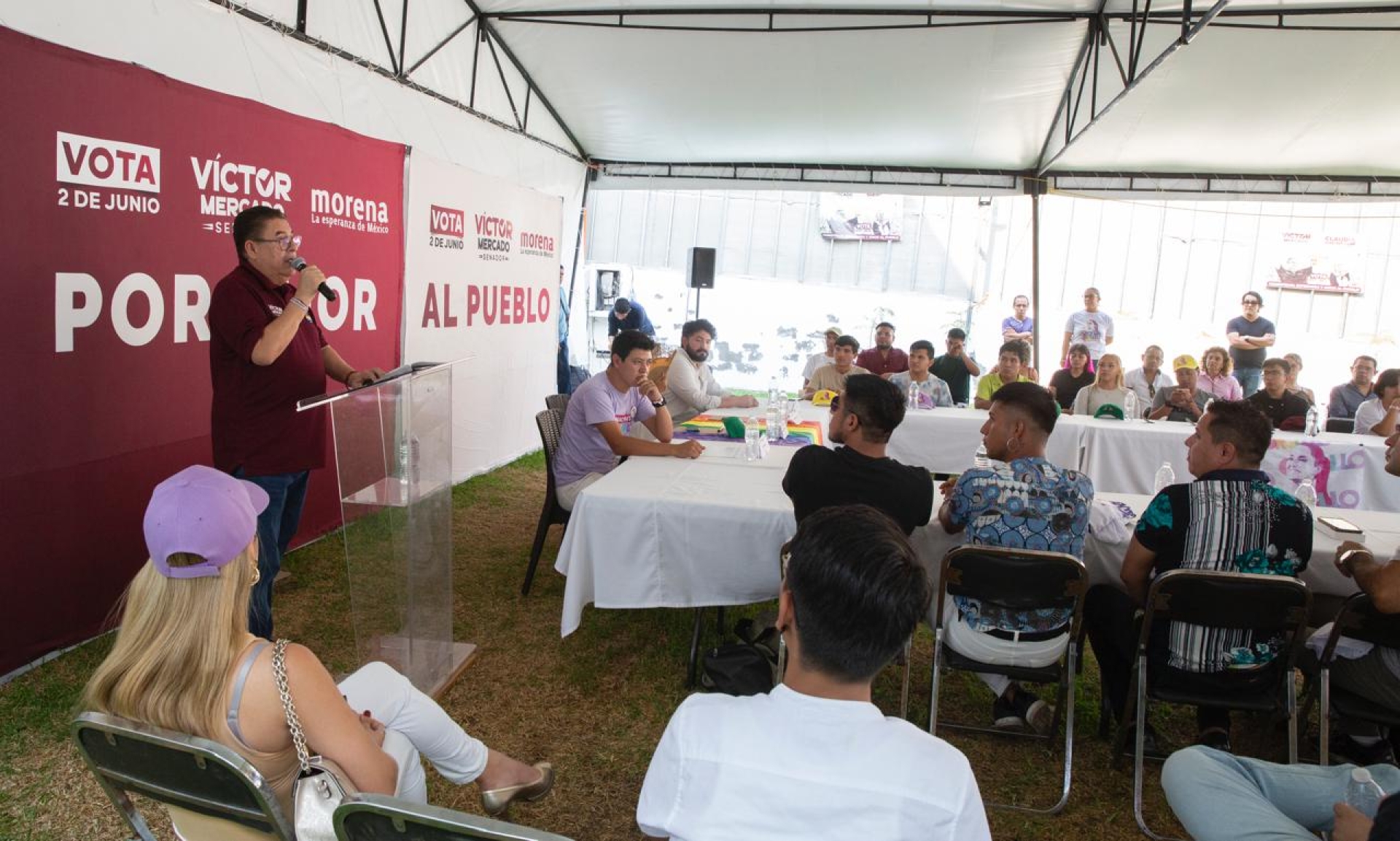 Víctor Mercado y 'Nación Orgullo' y 'Positivos Morelos' firman compromiso contra la discriminación LGBTTIQ+