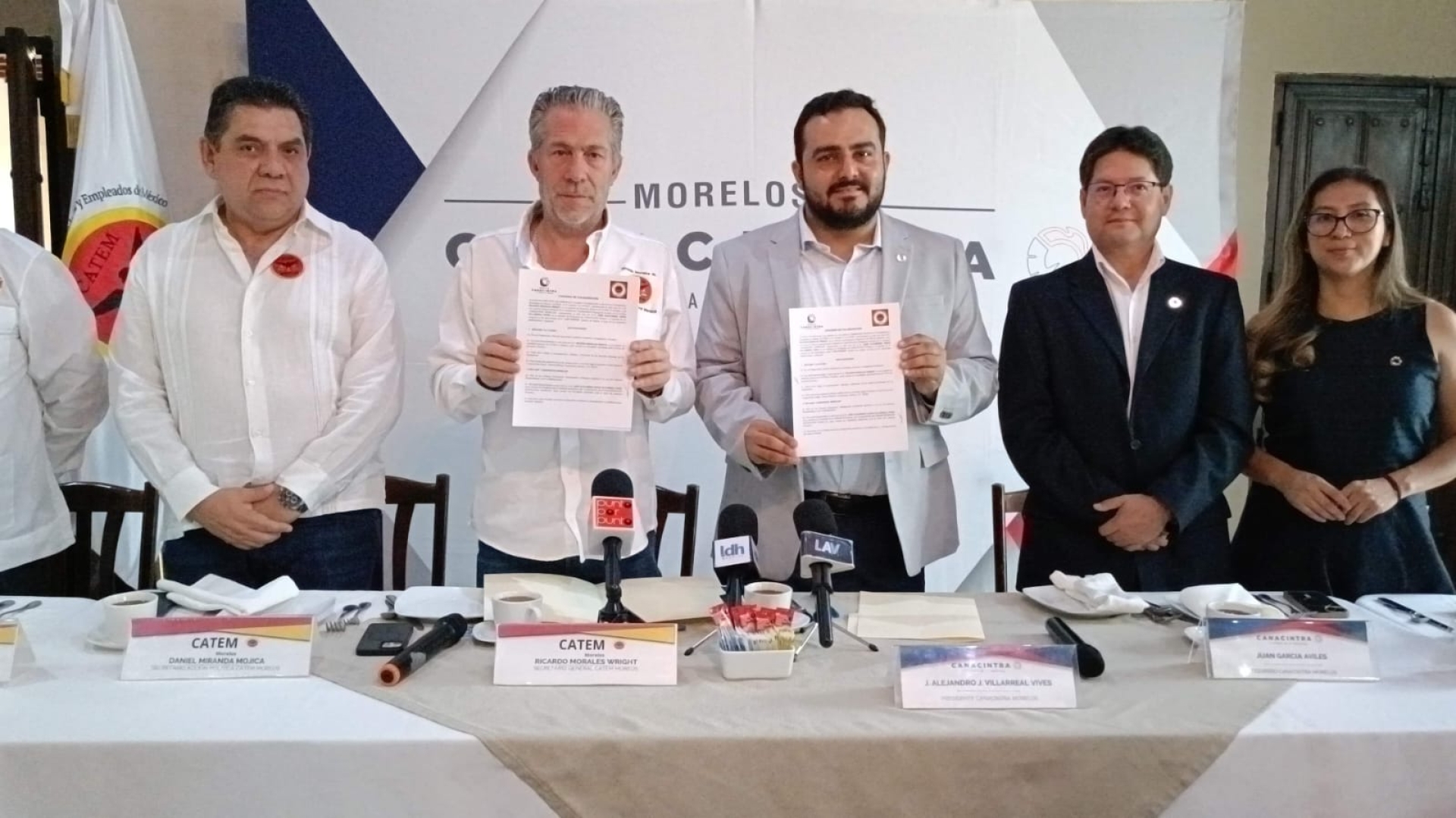 Convenio entre Canacintra y CATEM busca prevenir conflictos laborales y elevar competitividad en Morelos