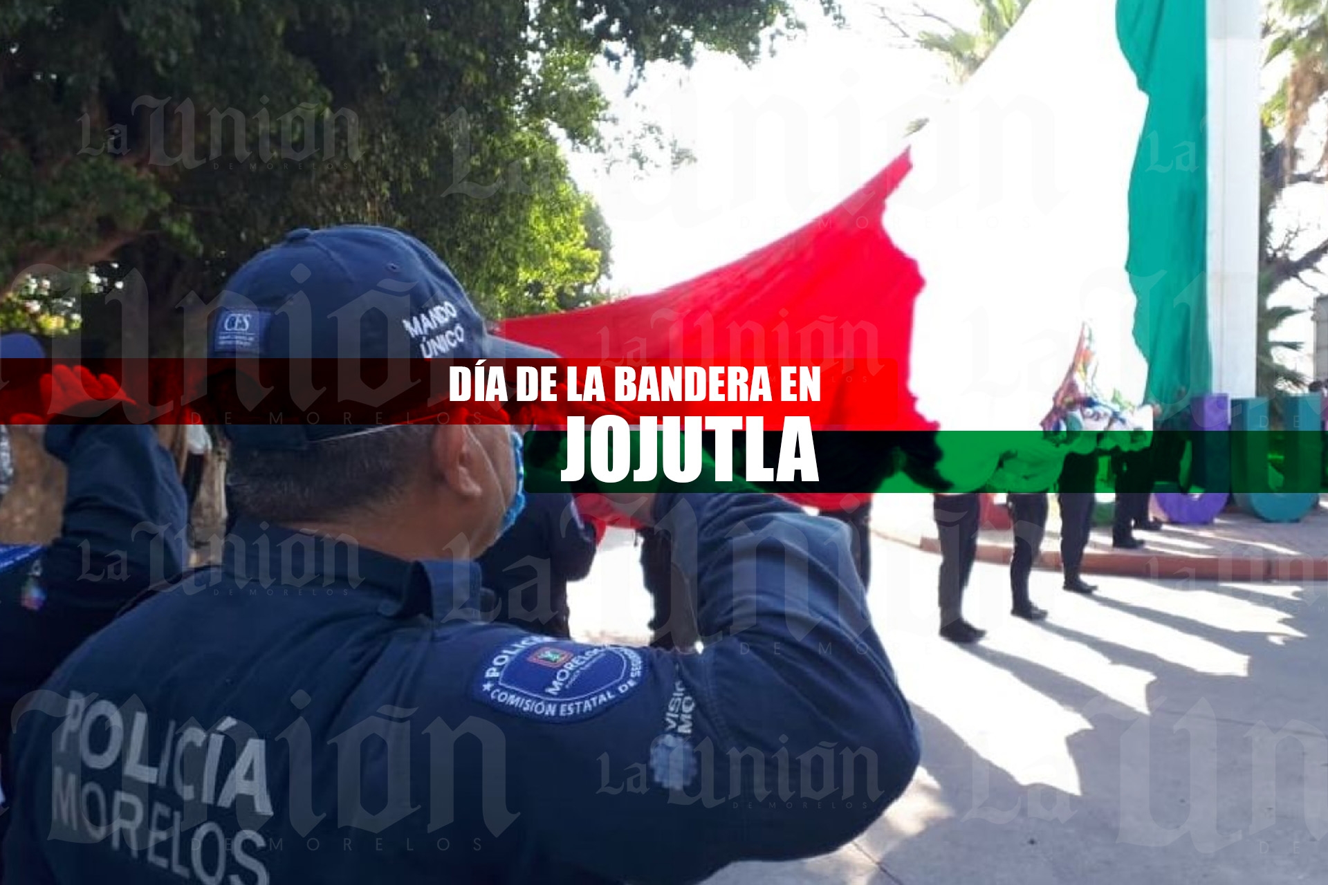 Celebran CC aniversario de la bandera de México