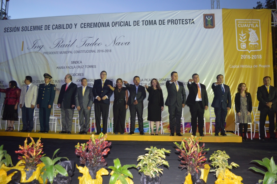 Rinde protesta Raúl Tadeo Nava como alcalde de Cuautla