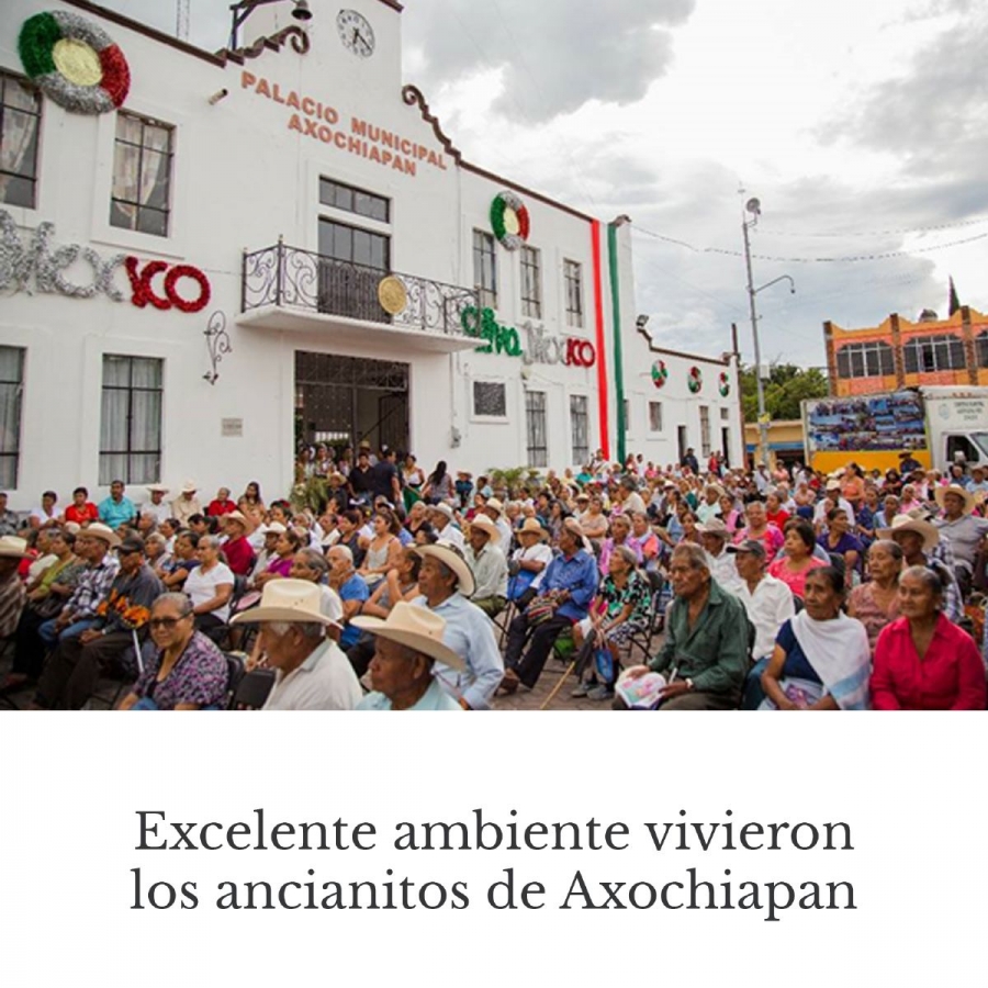 Ayuntamiento y DIF de Axochiapan organizan fiesta por Día del Adulto Mayor