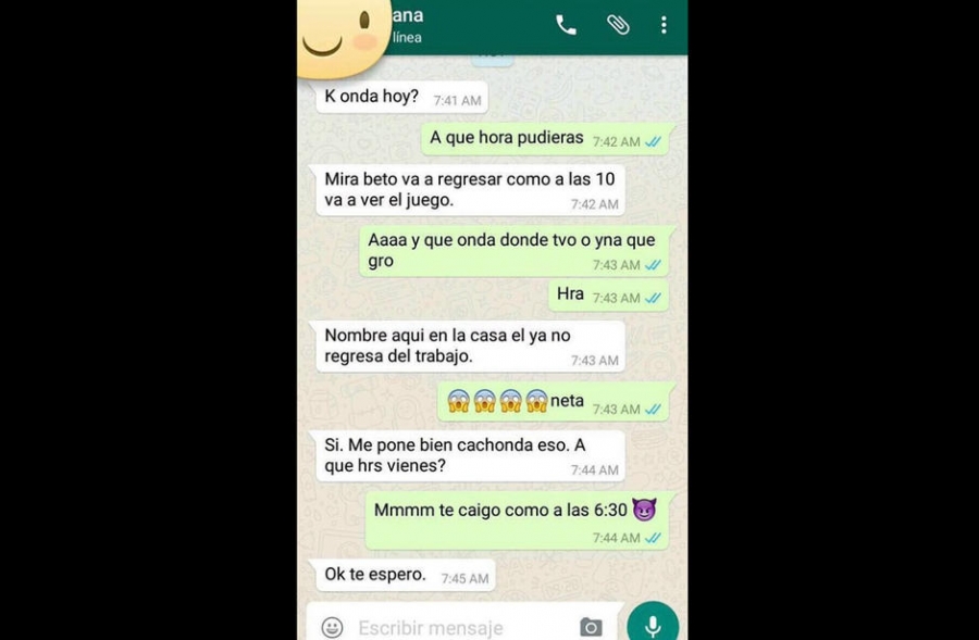 Conversación de infidelidad se vuelve viral previo al clásico