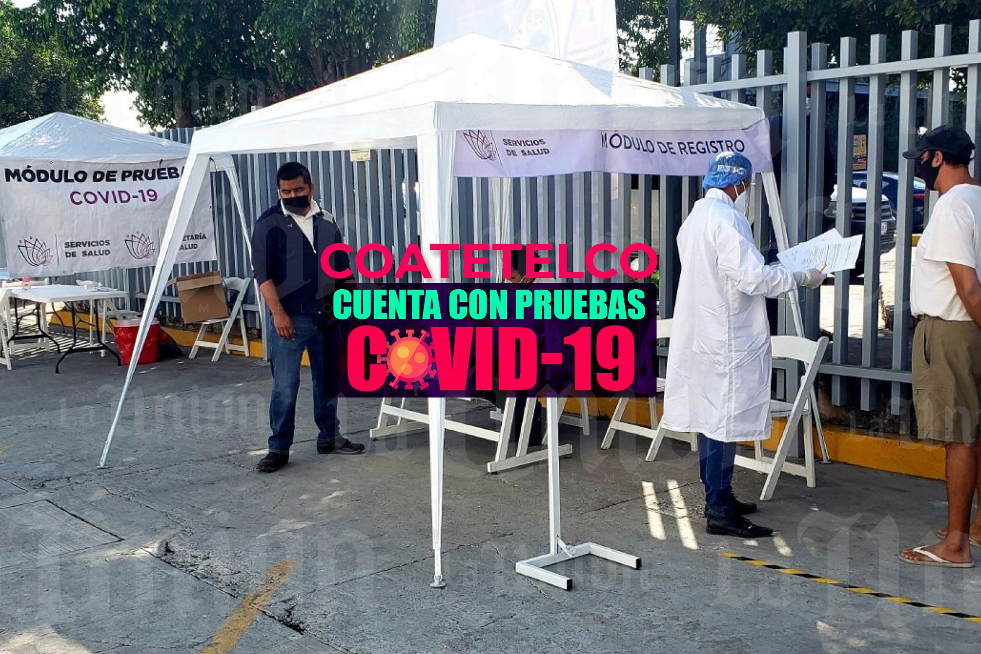 Instalan módulo de pruebas para detectar covid-19 en Coatetelco