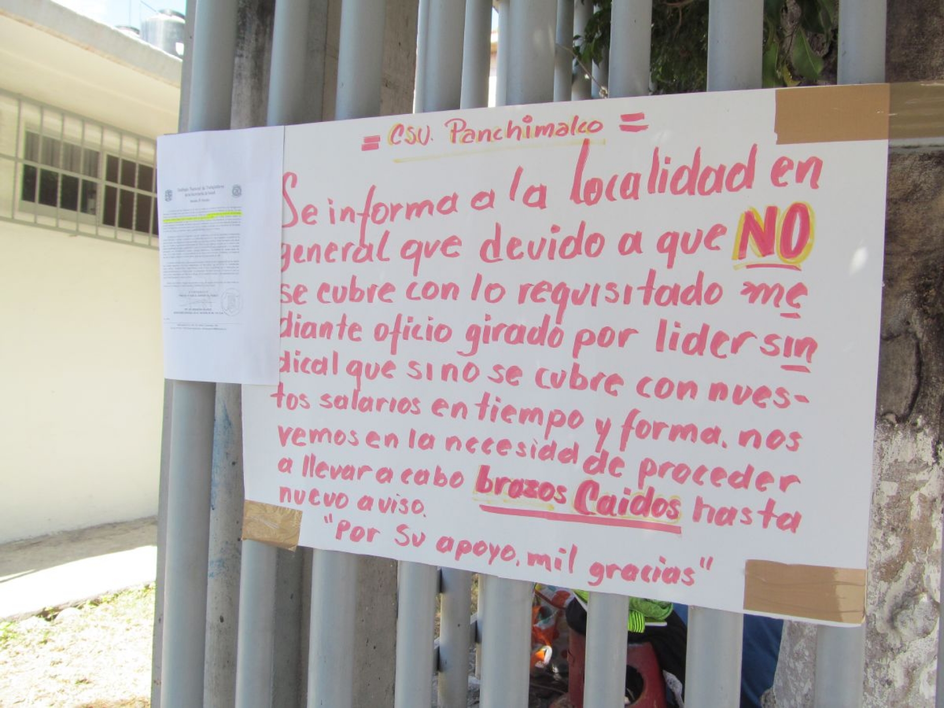 Personal de centros de salud de la zona sur se declara “en brazos caídos”