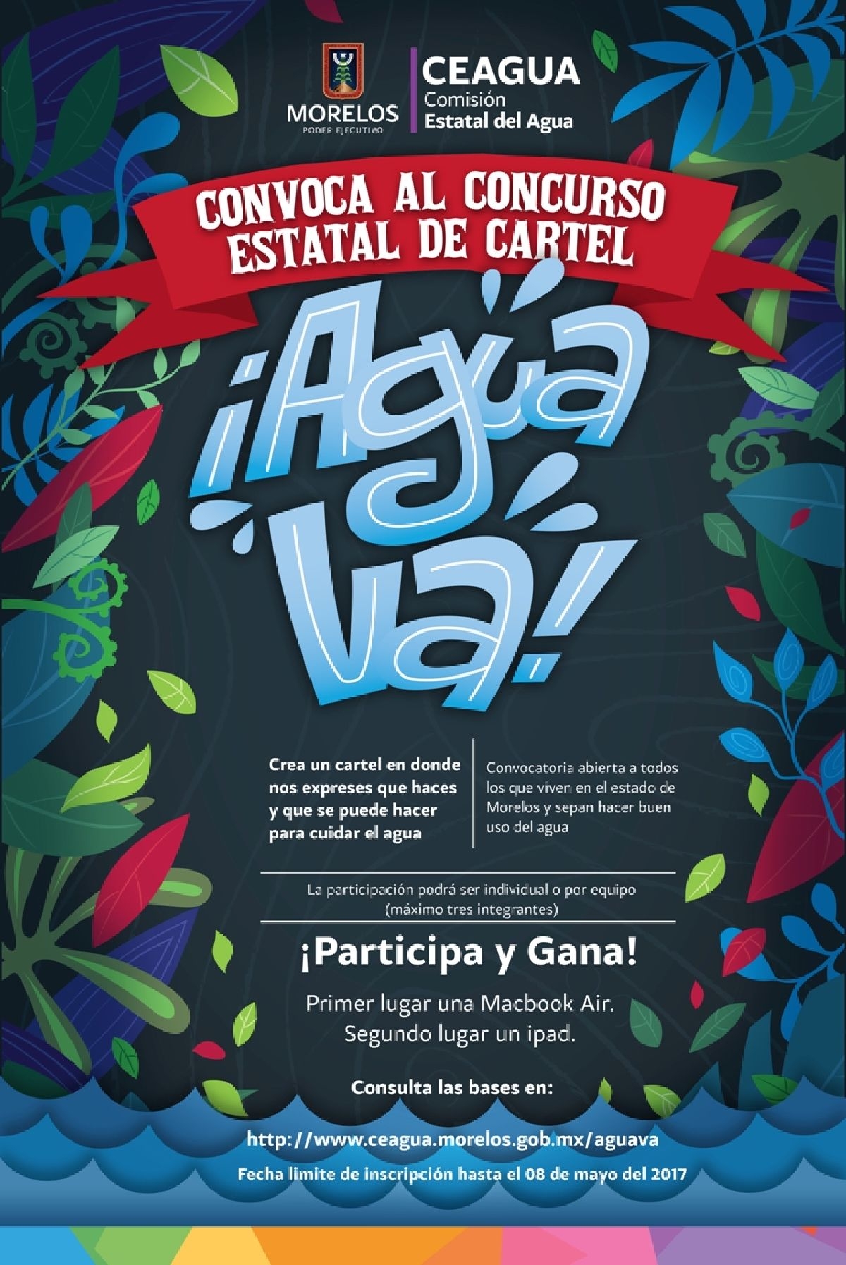 Invita Ceagua a participar en concurso de cartel “Agua Va”