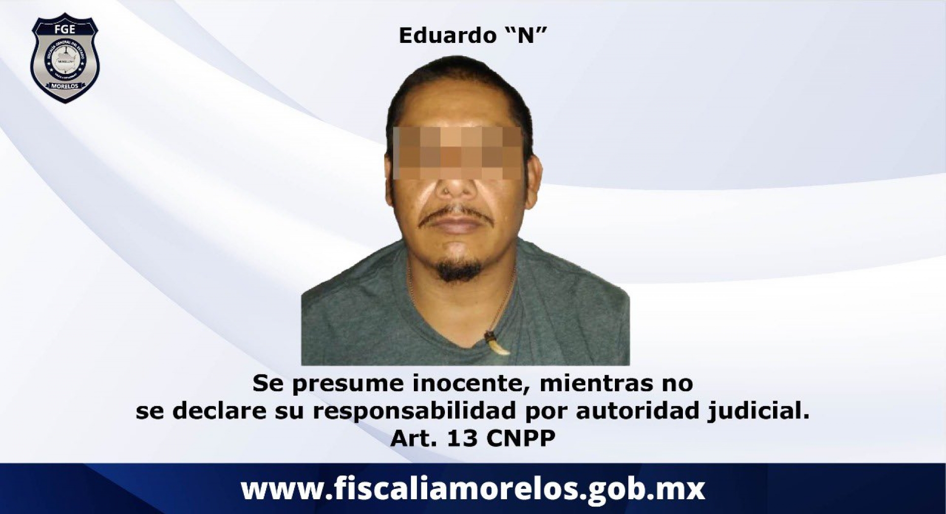 Capturan a un individuo acusado de feminicidio