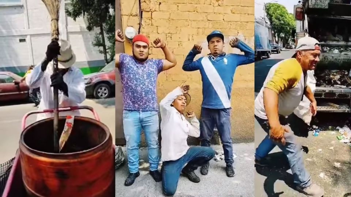 Trabajadores de limpia se lucen como "Las Chicas Superpoderosas" y se viralizan