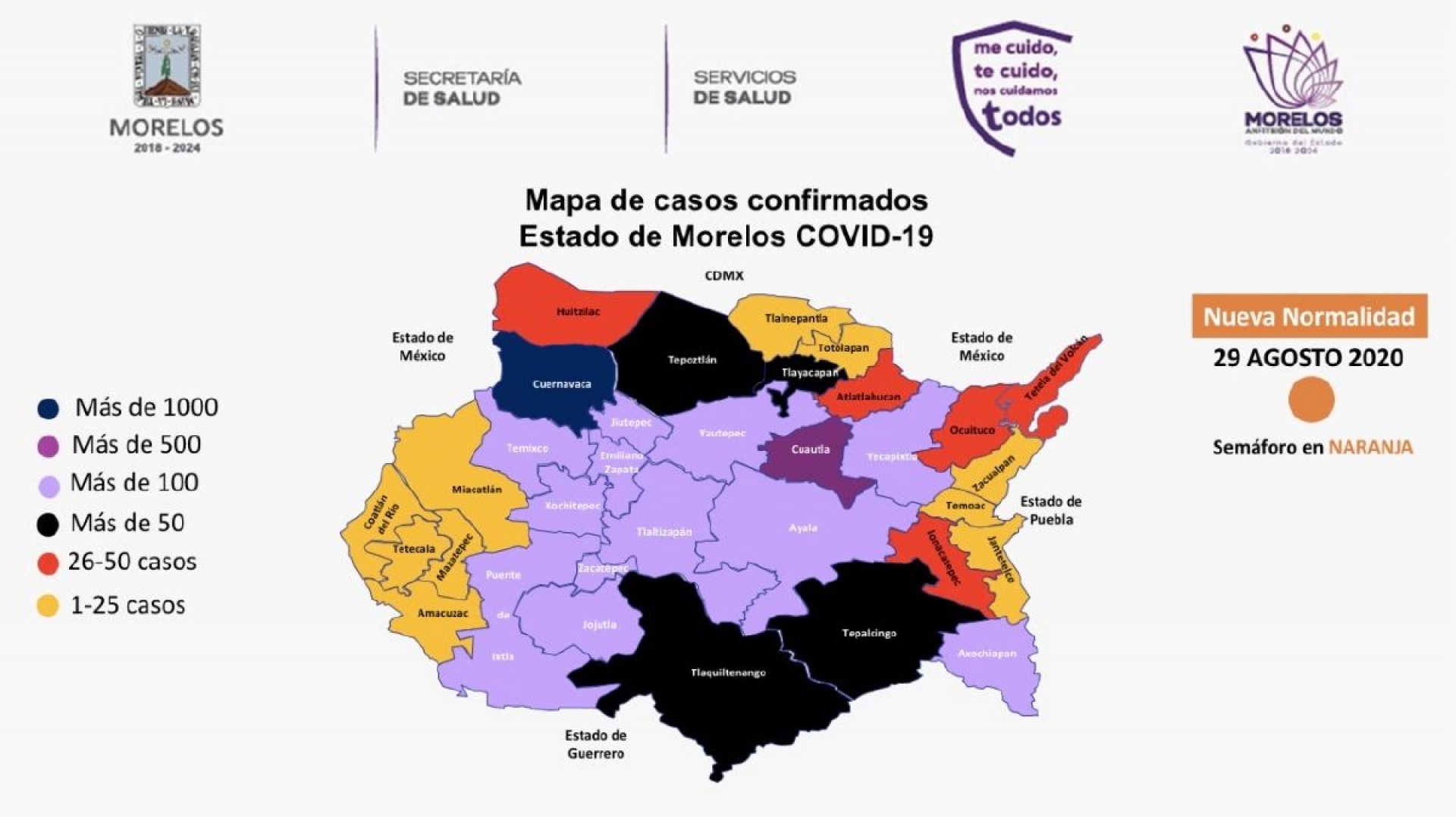 La región sur suma 34 nuevos contagios de covid-19