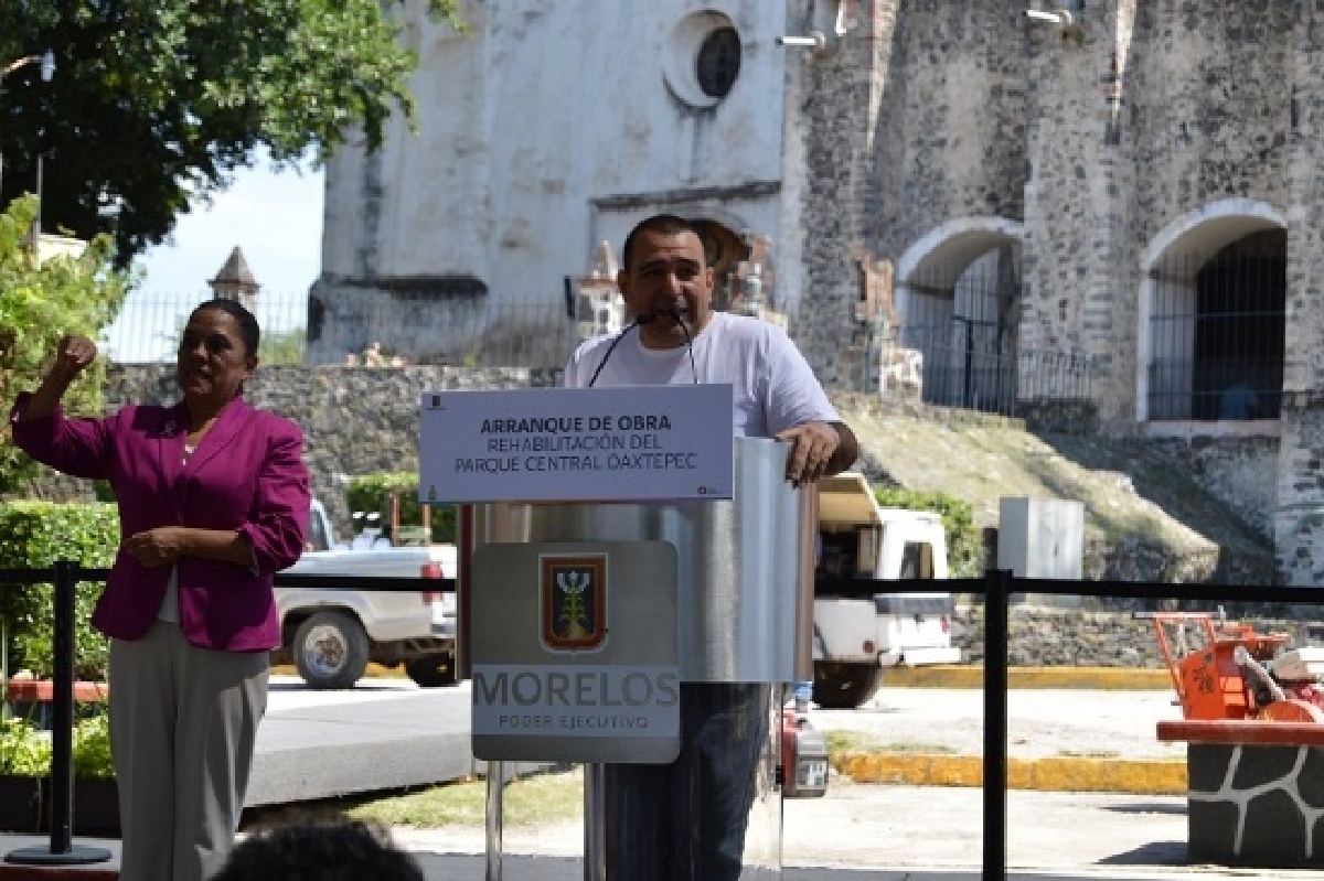 Agustín Alonso Gutiérrez dio inicio a los trabajos de remodelación del parque Oaxtepec