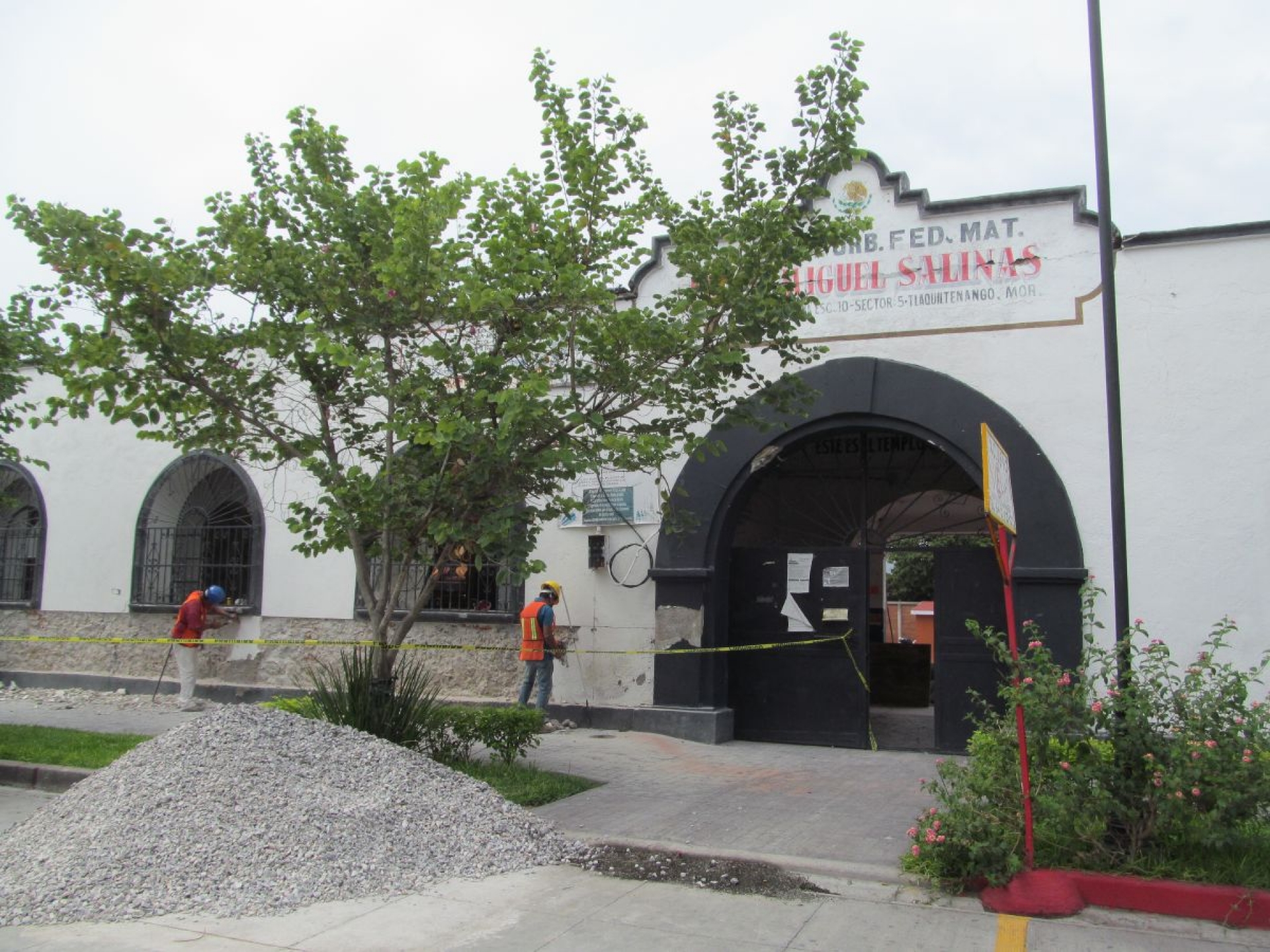 Ya restauran la Primaria “Miguel Salinas” de Tlaquiltenango