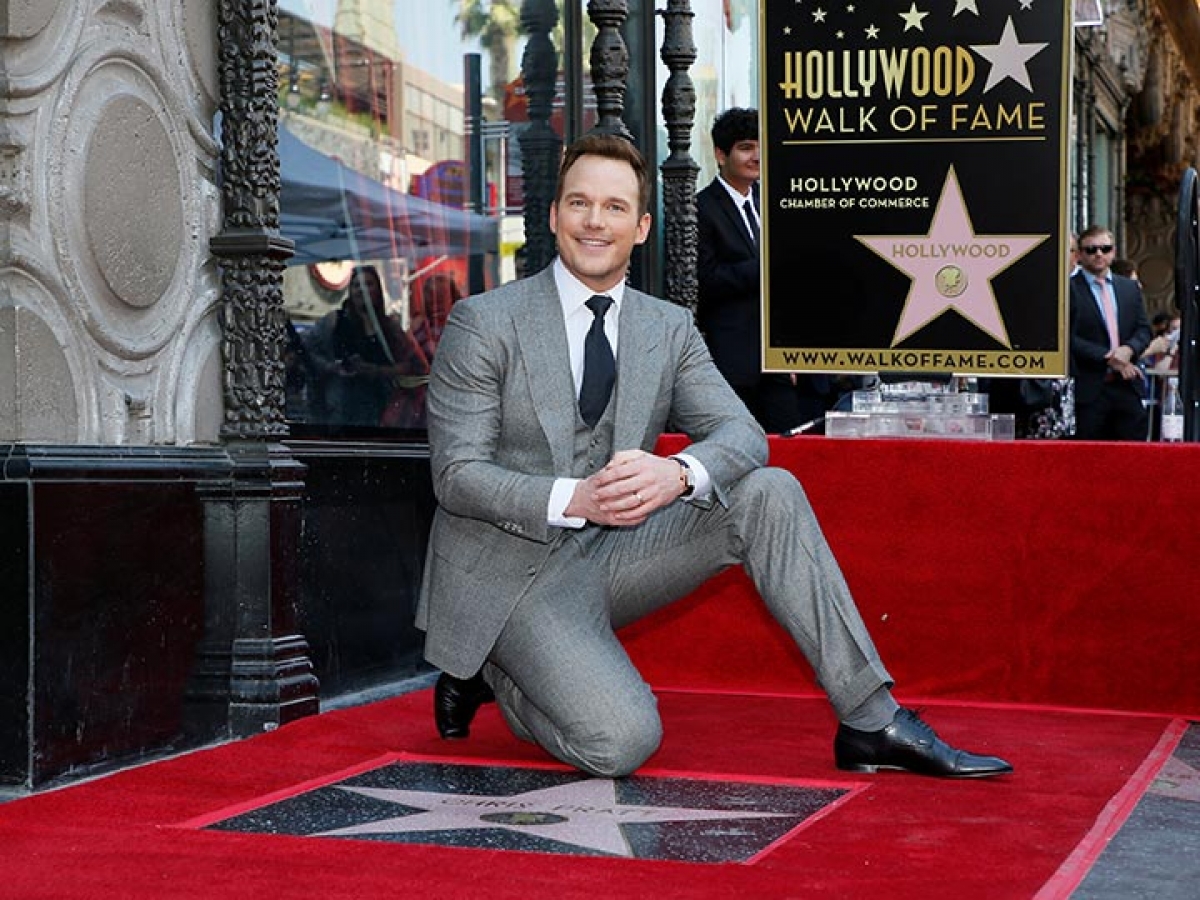 Chris Pratt ya tiene su estrella en Hollywood