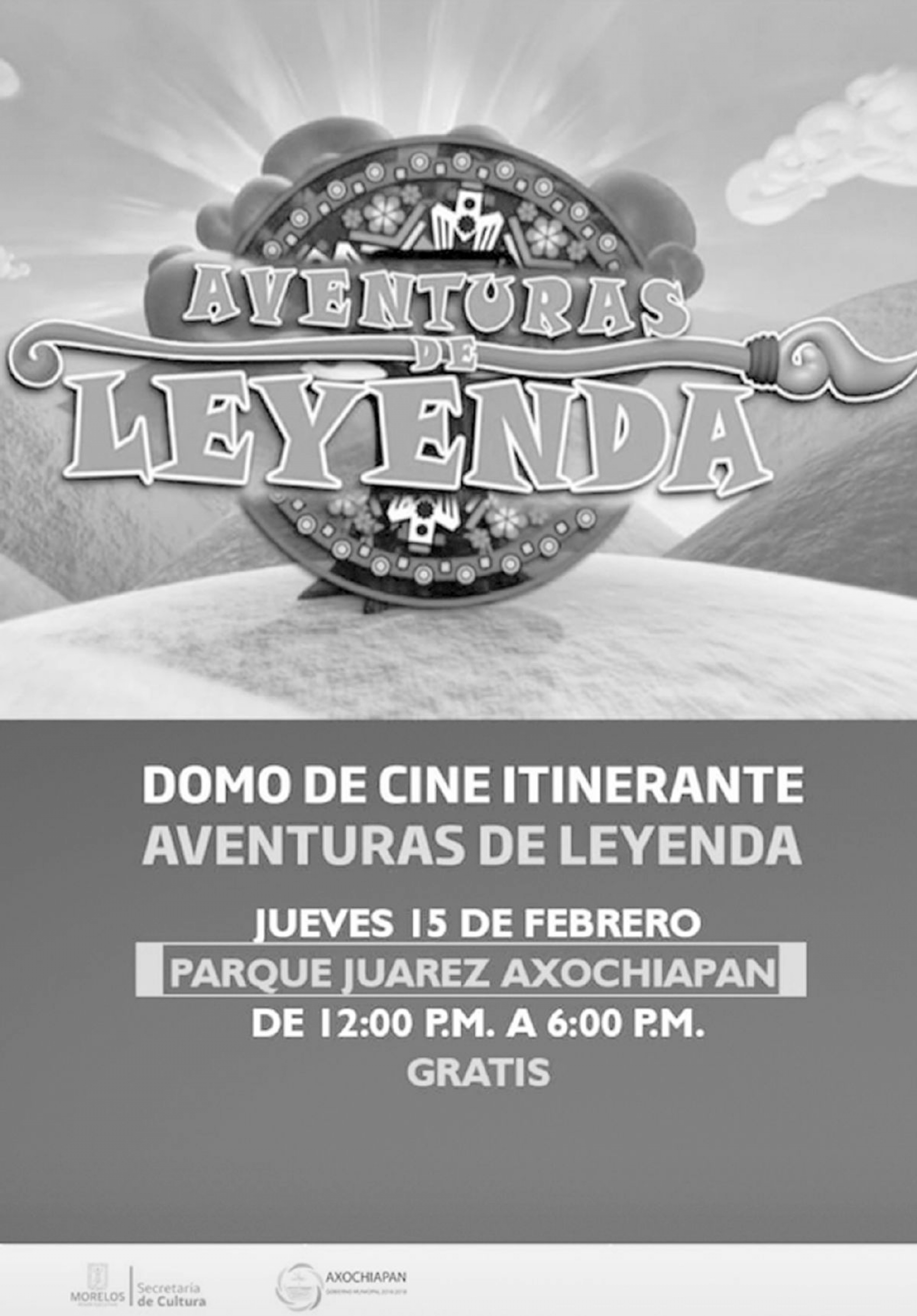 Proyectarán la serie animada “Aventuras de leyenda” en Axochiapan