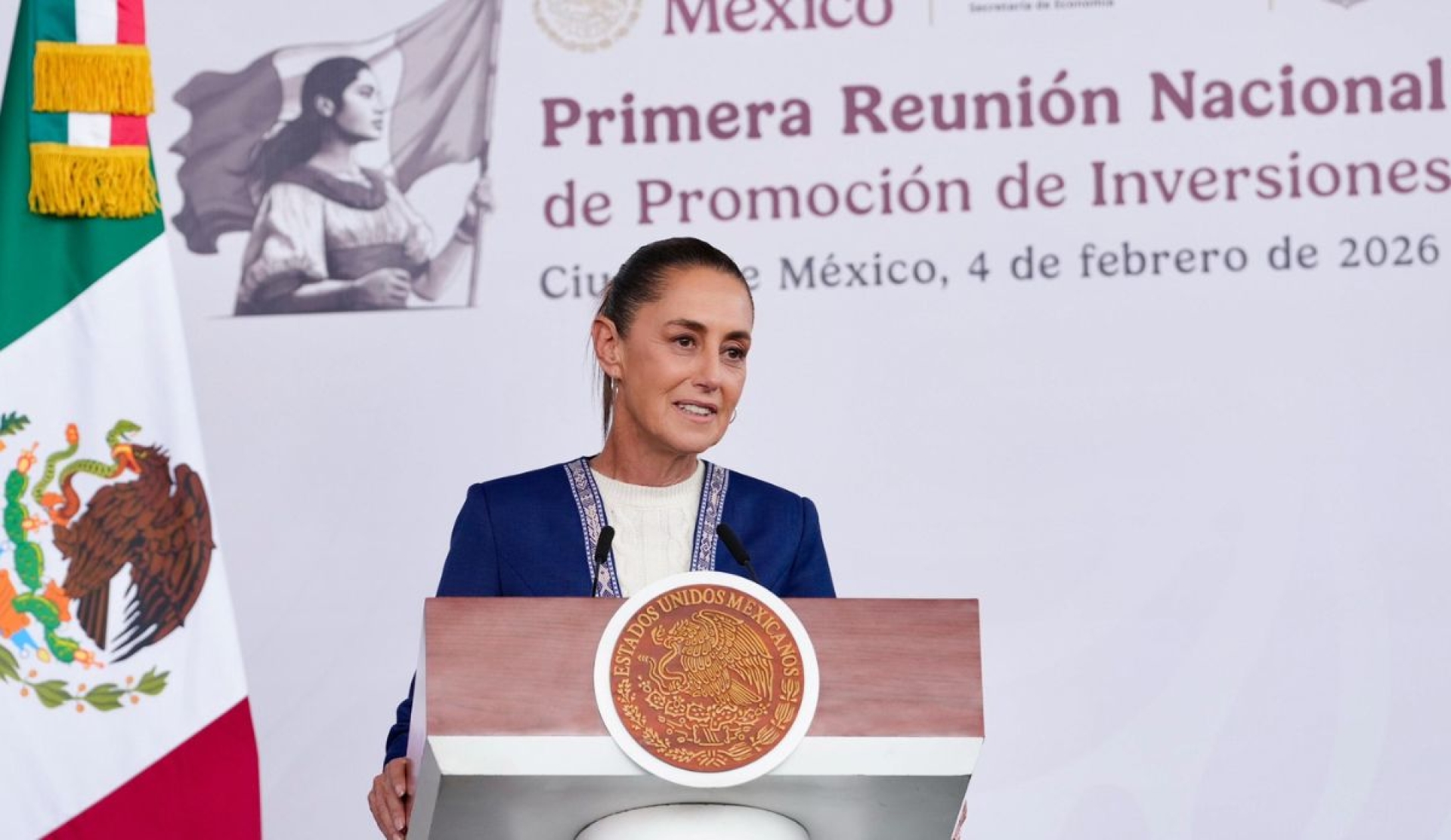 Sheinbaum convoca a inversión privada y prevé un 2026 con mayor crecimiento