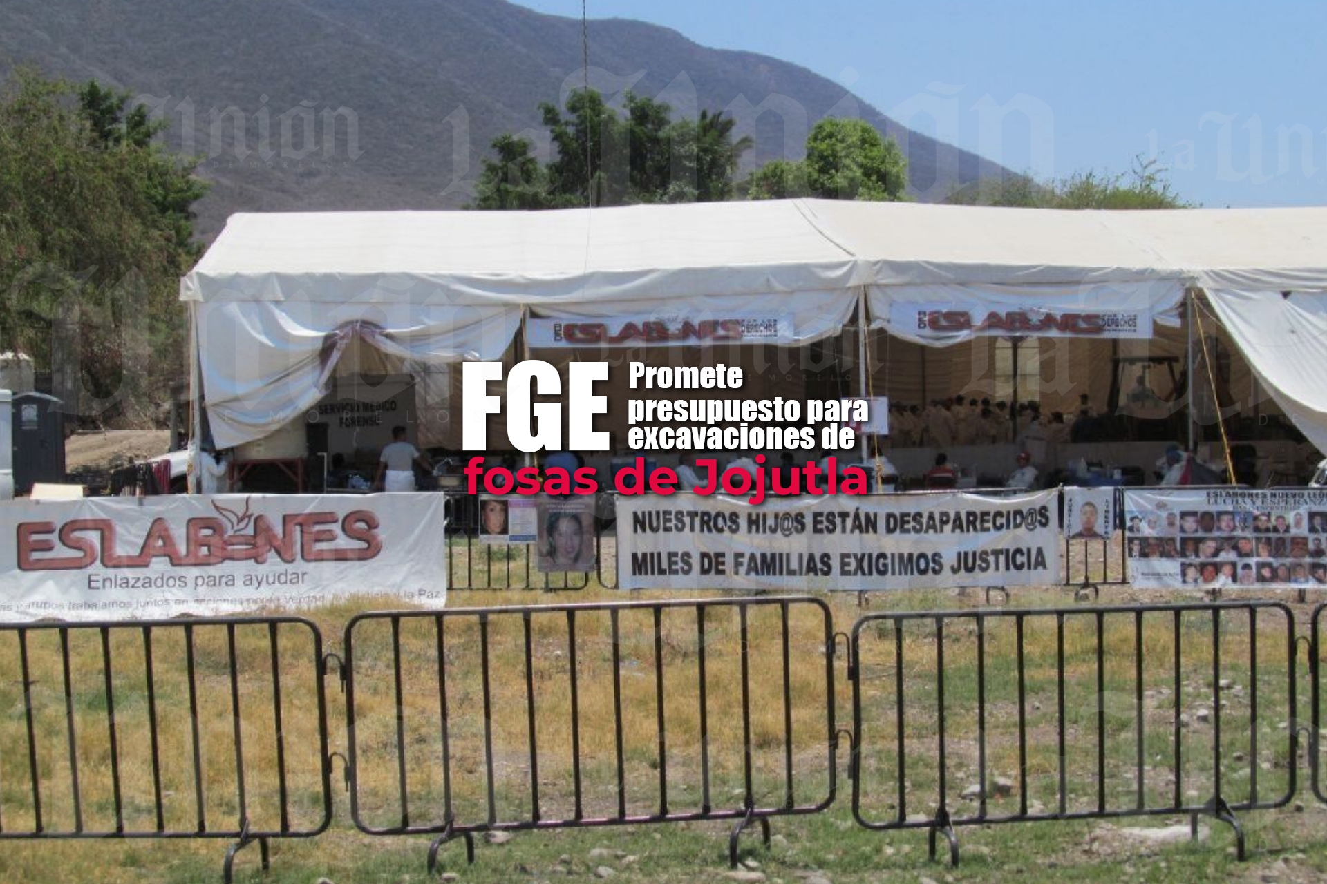 Promete la FGE presupuesto para excavaciones en fosas de Jojutla