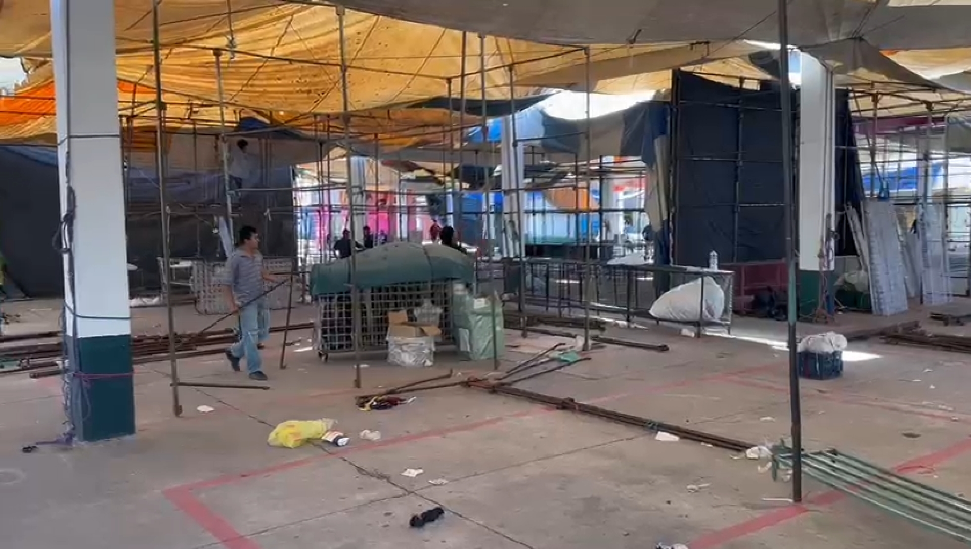 Suspensión de actividades en el tianguis de Temixco
