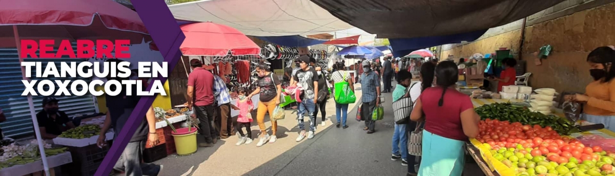 Este miércoles reabrirán tianguis en Xoxocotla