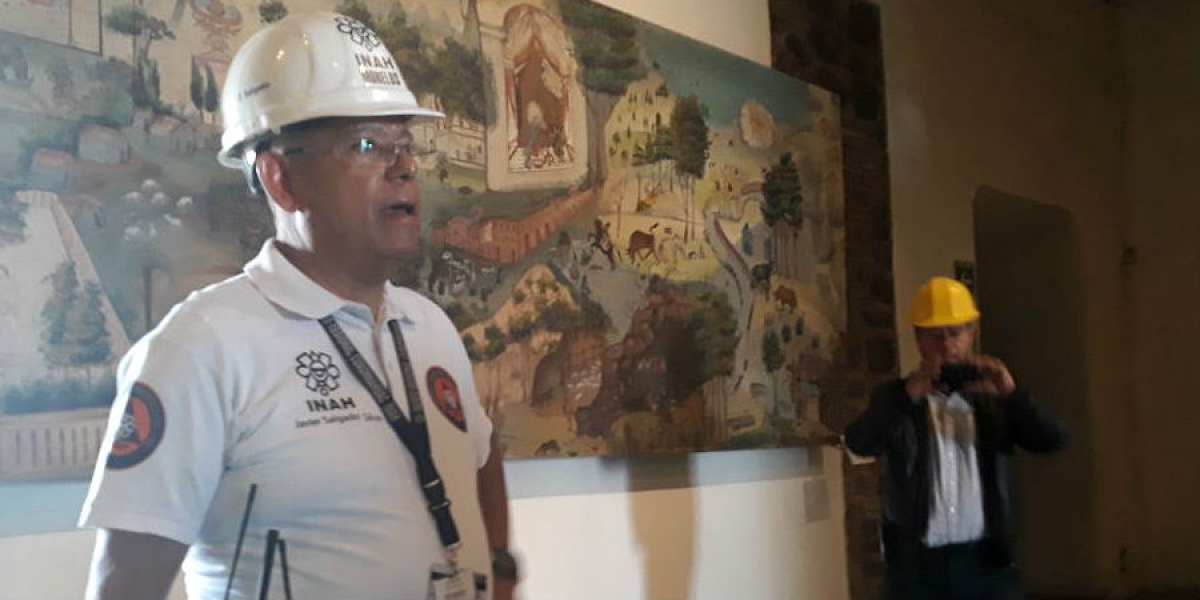 Confirman autoridades del INAH daños en el museo del Palacio de Cortés