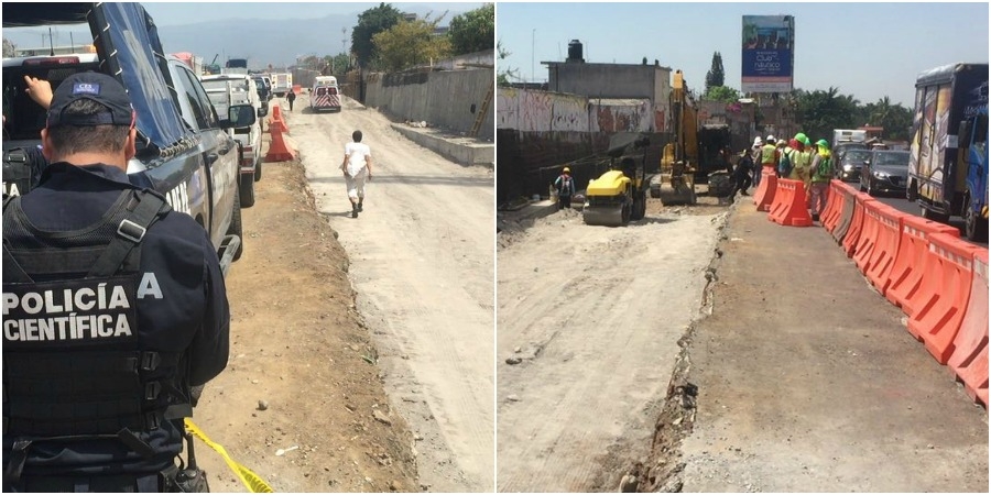 Fallece trabajador en la autopista México-Cuernavaca