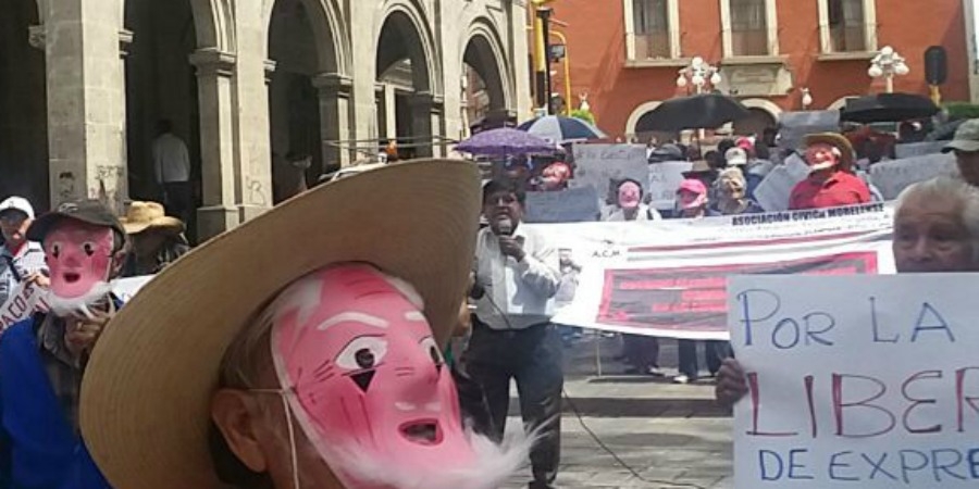 Protesta Asociación Cívica Morelense contra planta valorizadora