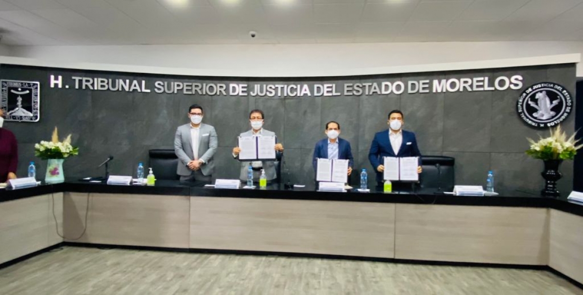 Convenio de colaboración del TSJ con Instituto de Estudios y Especialización en Ciencias Jurídicas