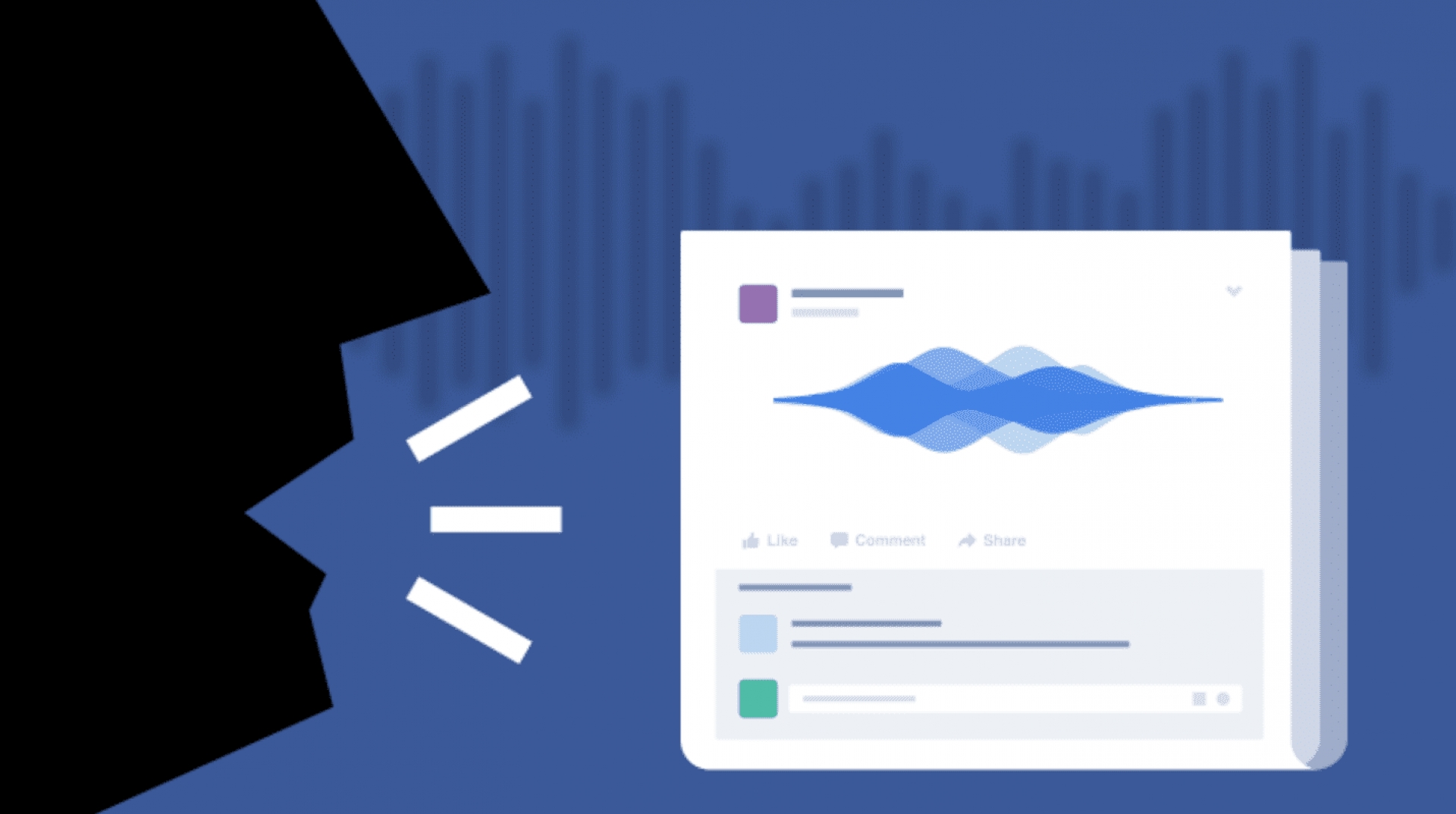 Notas de voz de WhatsApp… pero en los estados de Facebook