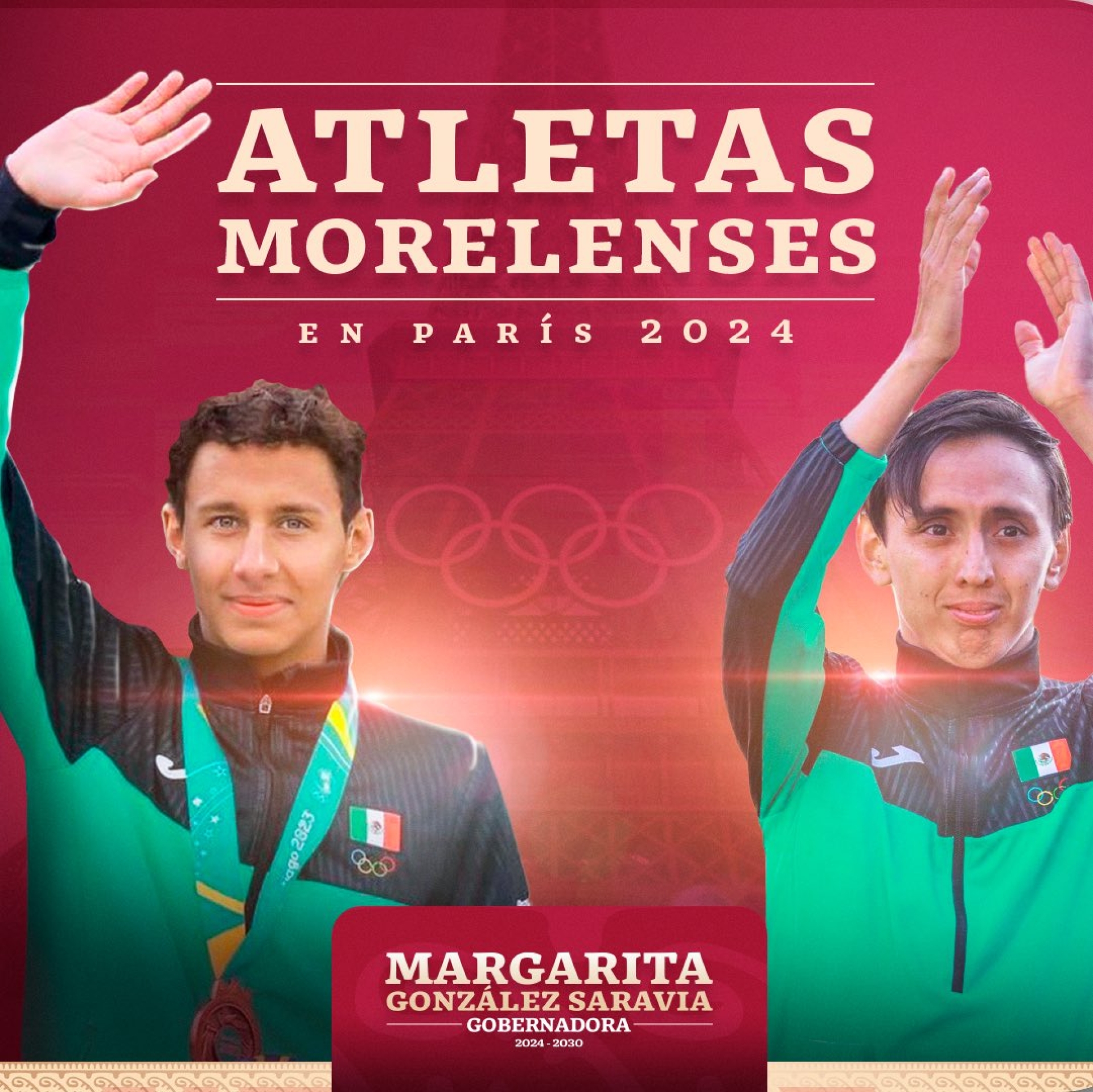Margarita González desea suerte a atletas morelenses que representarán a México en #París2024
