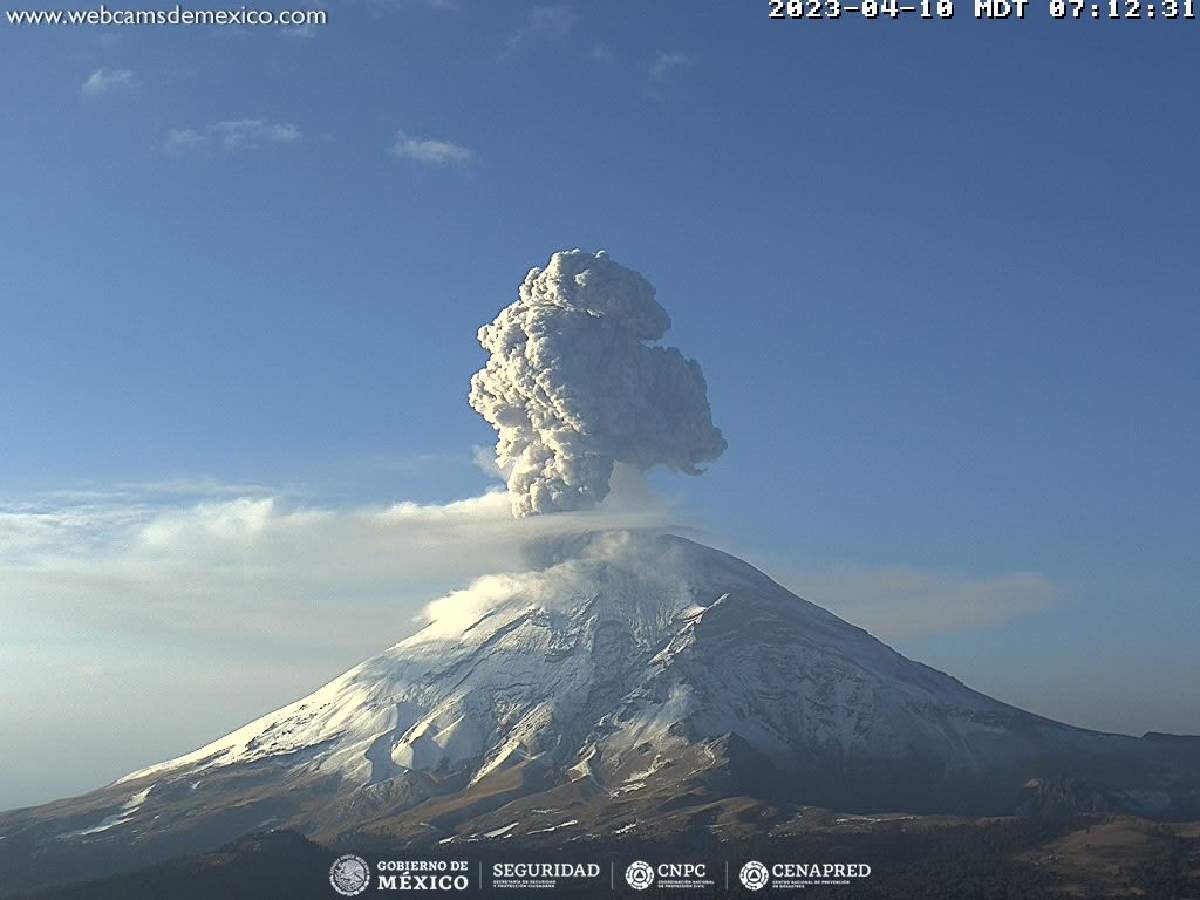 Aumenta el número de explosiones en el Popocatépetl