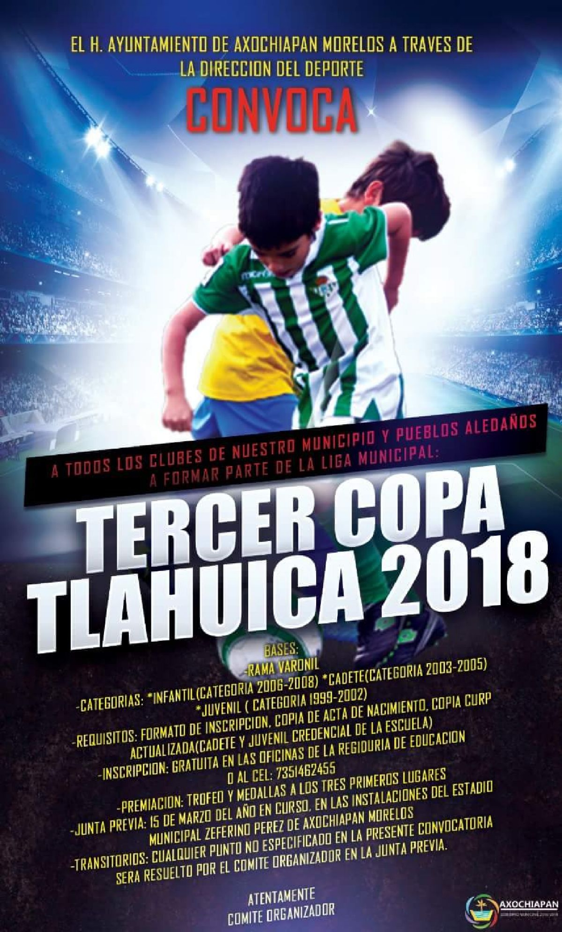 Invita Édgar Muñoz a inscribirse en la Tercera Copa Tlahuica 2018