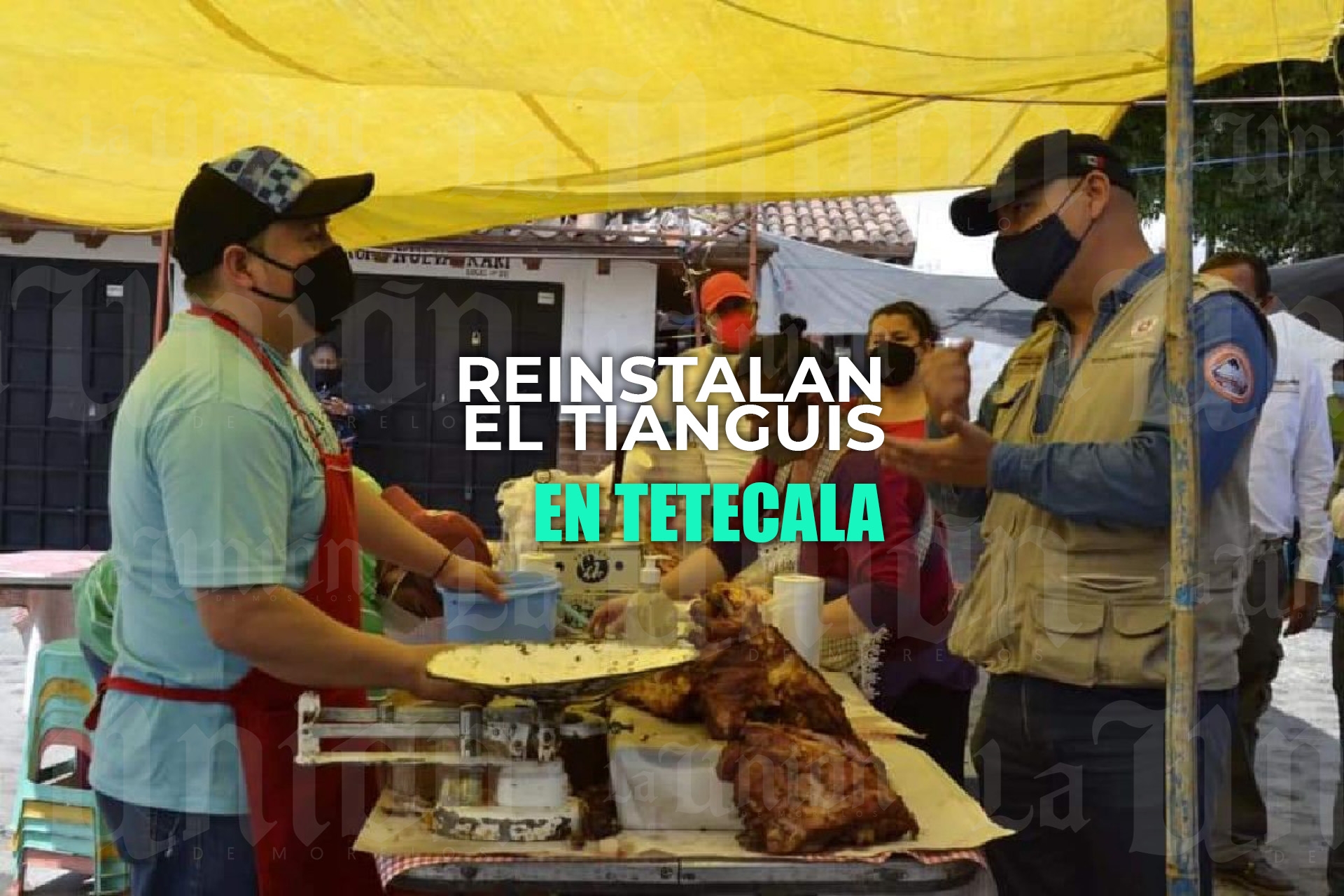 Reinstalan el tianguis de los martes en Tetecala