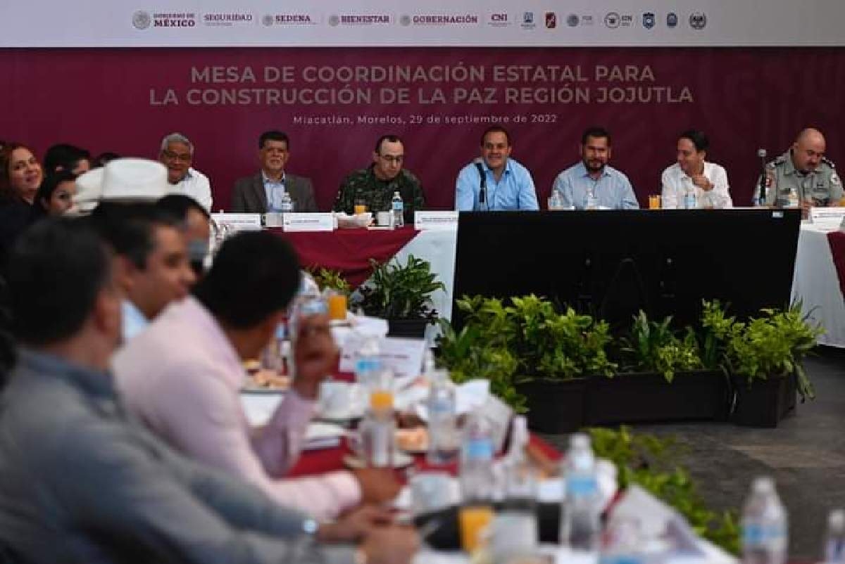Miacatlan, sede de la Mesa de Coordinación Estatal para la Construcción de la Paz