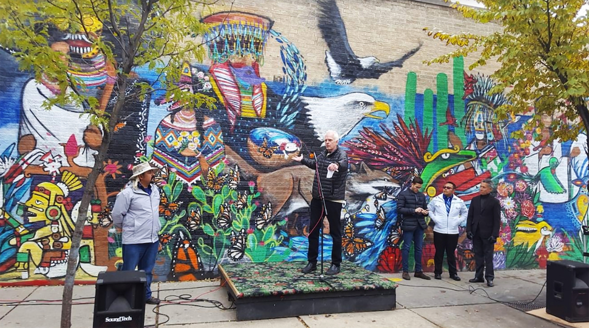 Inauguran en Chicago primer mural con motivos morelenses