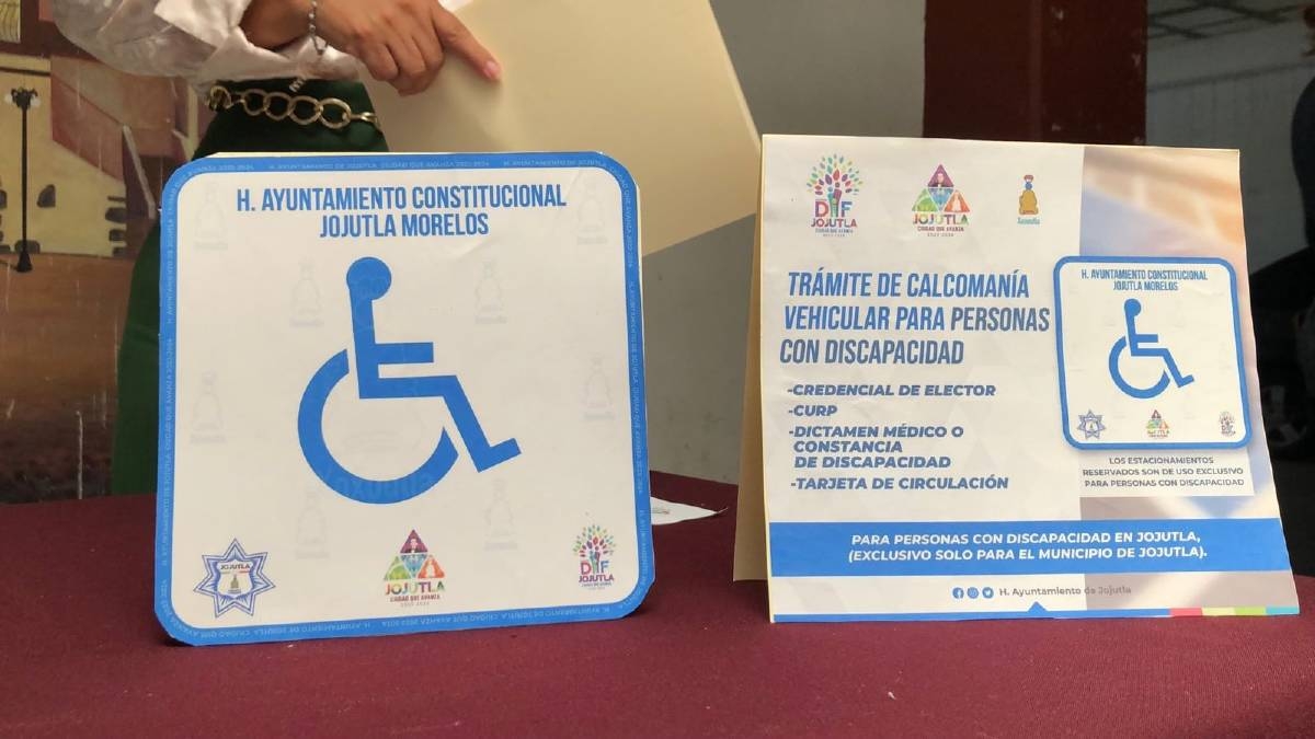 DIF Jojutla expedirá calcomanías vehiculares para personas con discapacidad