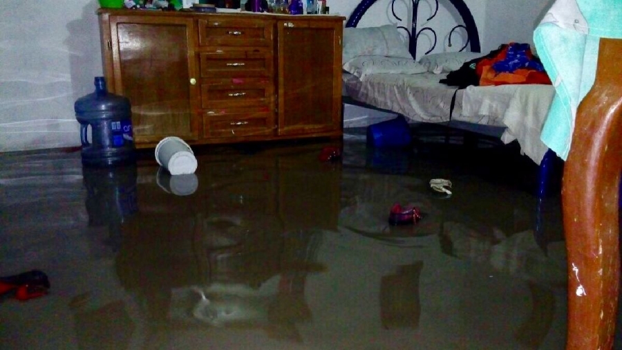 Daños materiales por inundación en viviendas deja la lluvia en Cuautla