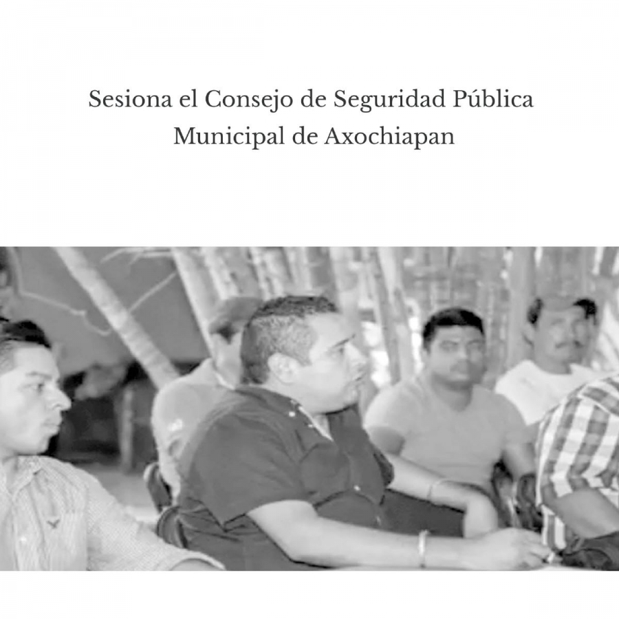 Sesiona el Consejo de Seguridad Pública Municipal de Axochiapan