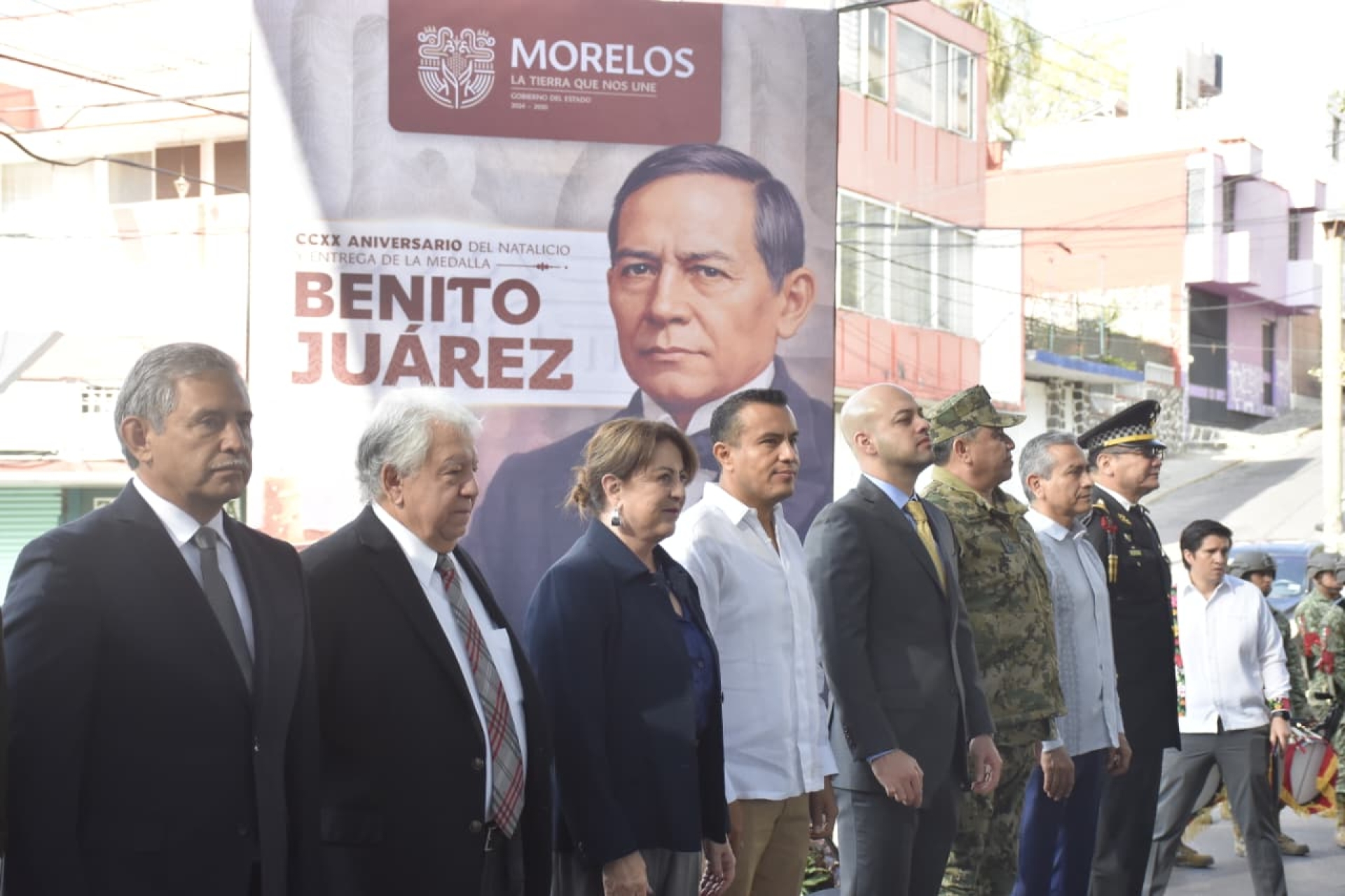 Conmemoran CCXX aniversario del natalicio de Benito Juárez