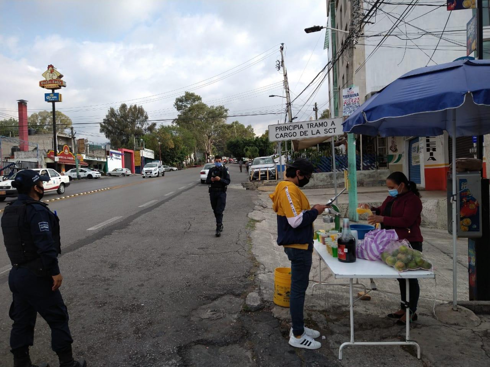 Retira PC Cuernavaca a comerciantes ambulantes en la zona norte de la ciudad