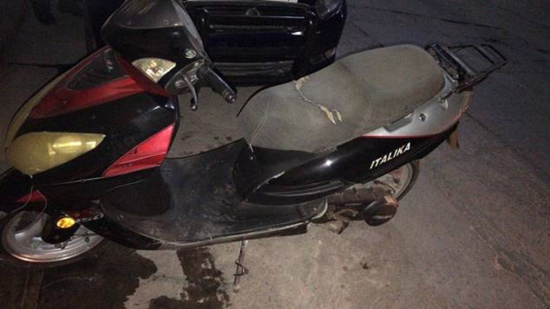 Encuentran una motoneta robada