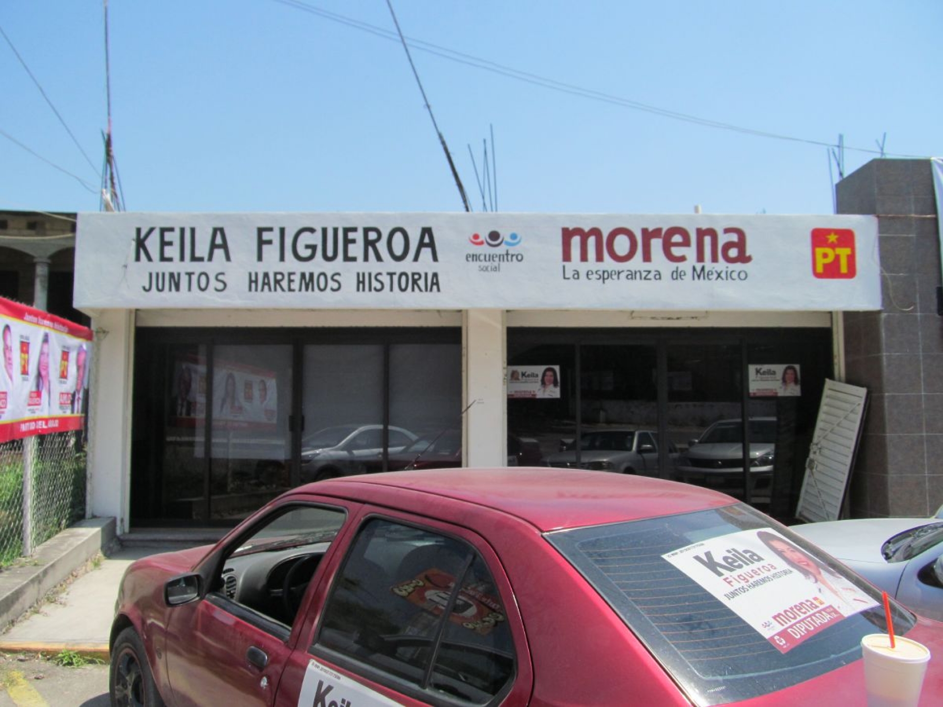 Primero le robaron sus lonas y ahora le saquearon la oficina