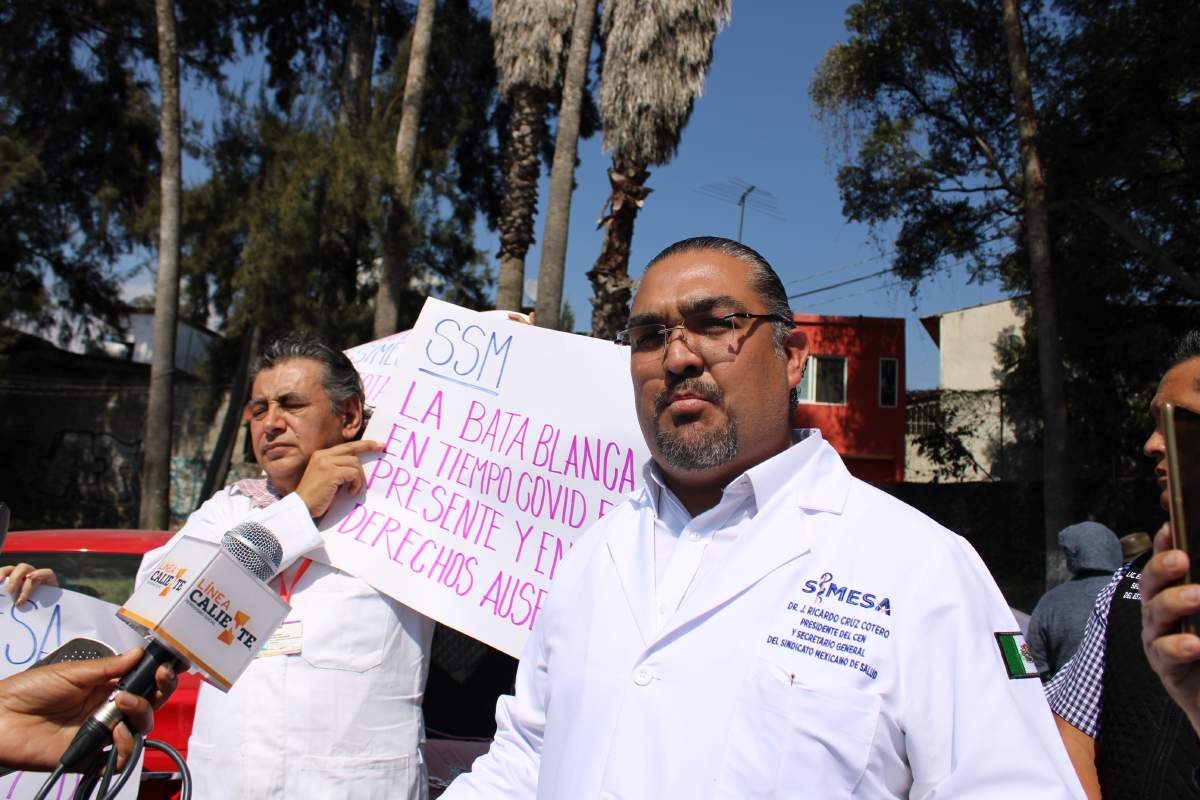 Sindicalizados de salud bloquearon para pedir pago de aguinaldo