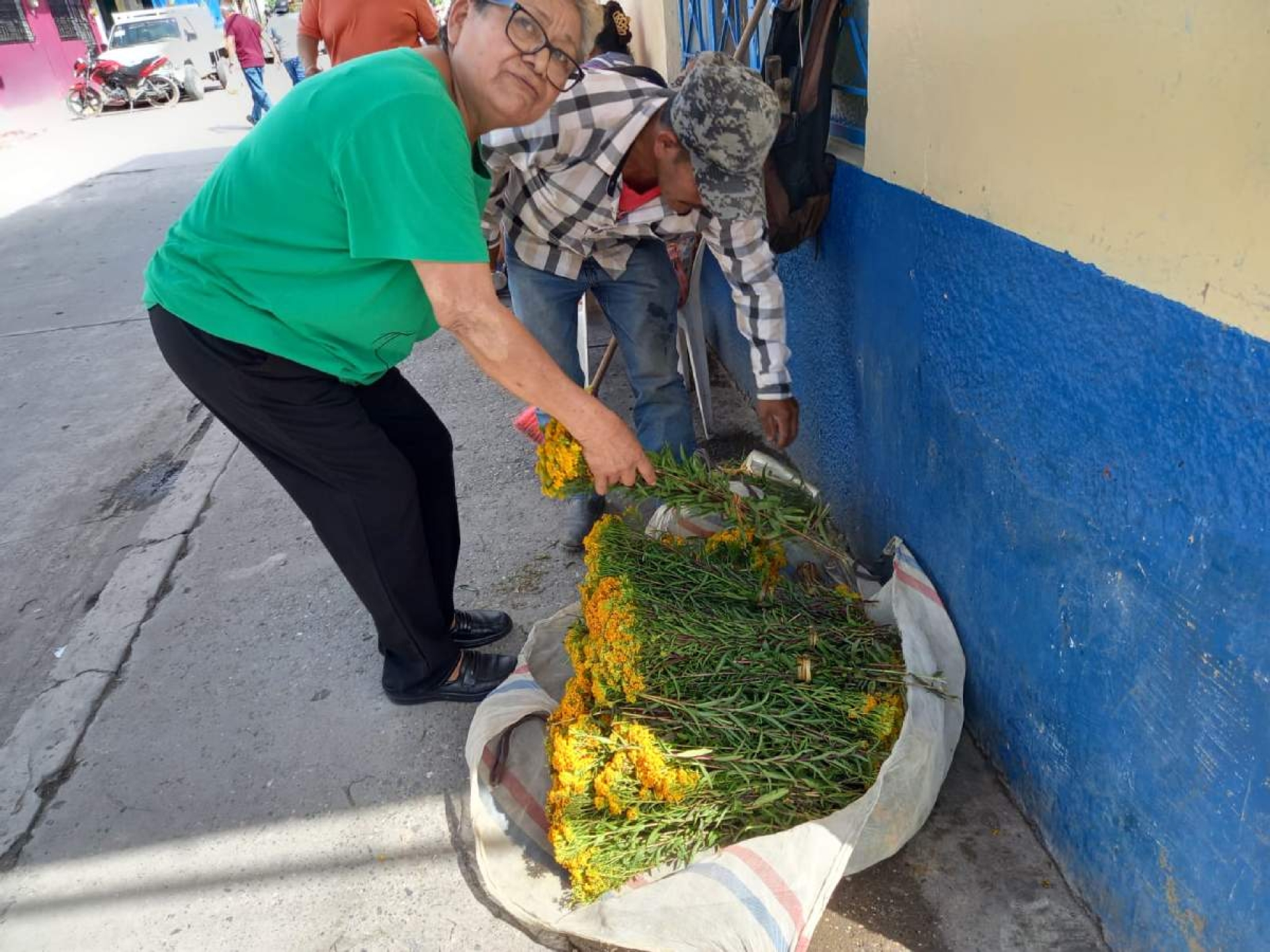 Flor de pericón, tradición que se mantiene