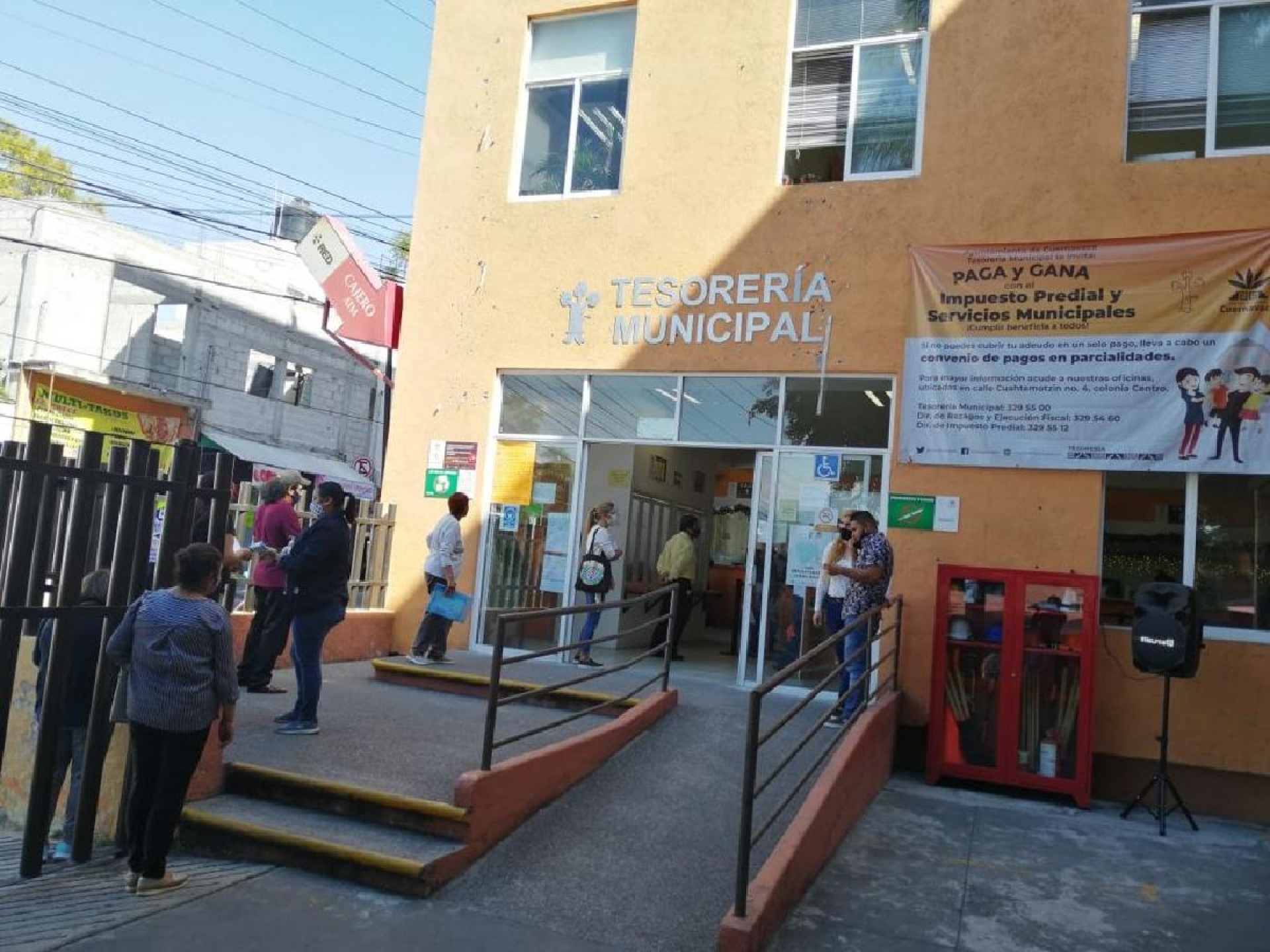Trabaja tesorería del ayuntamiento en horario normal