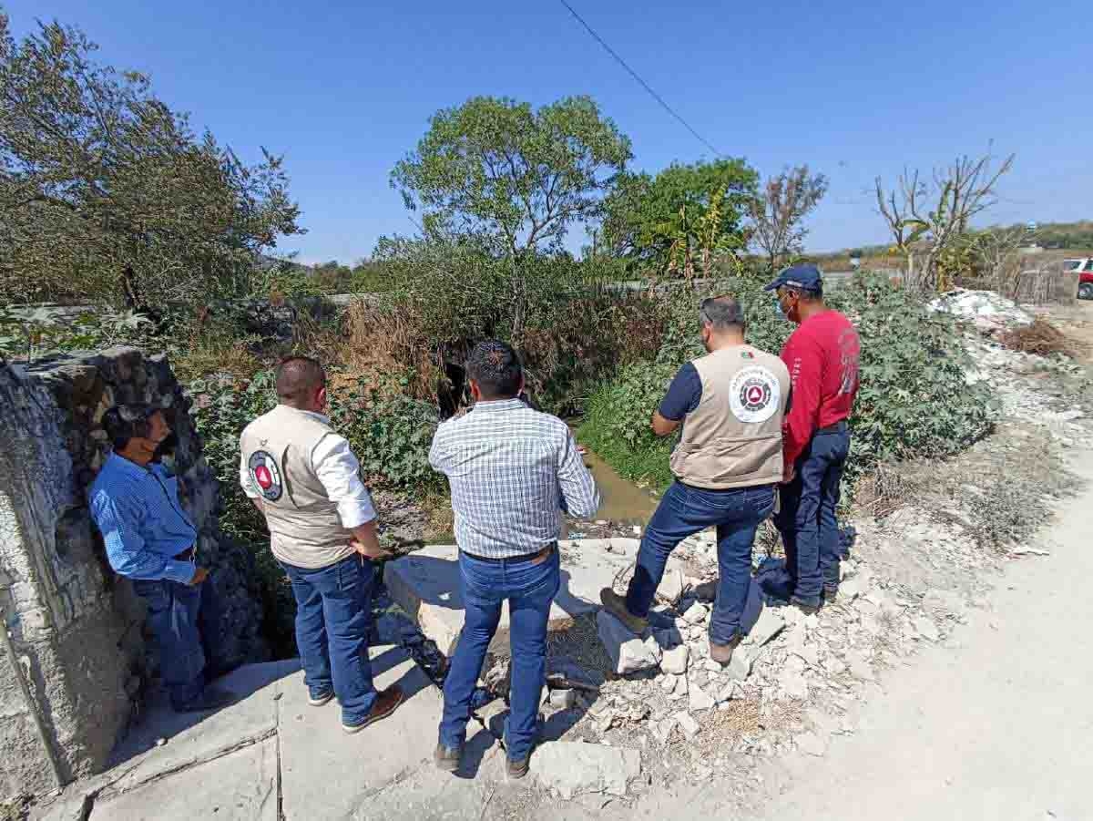 Ubican puntos de riesgo de inundación en Zacatepec