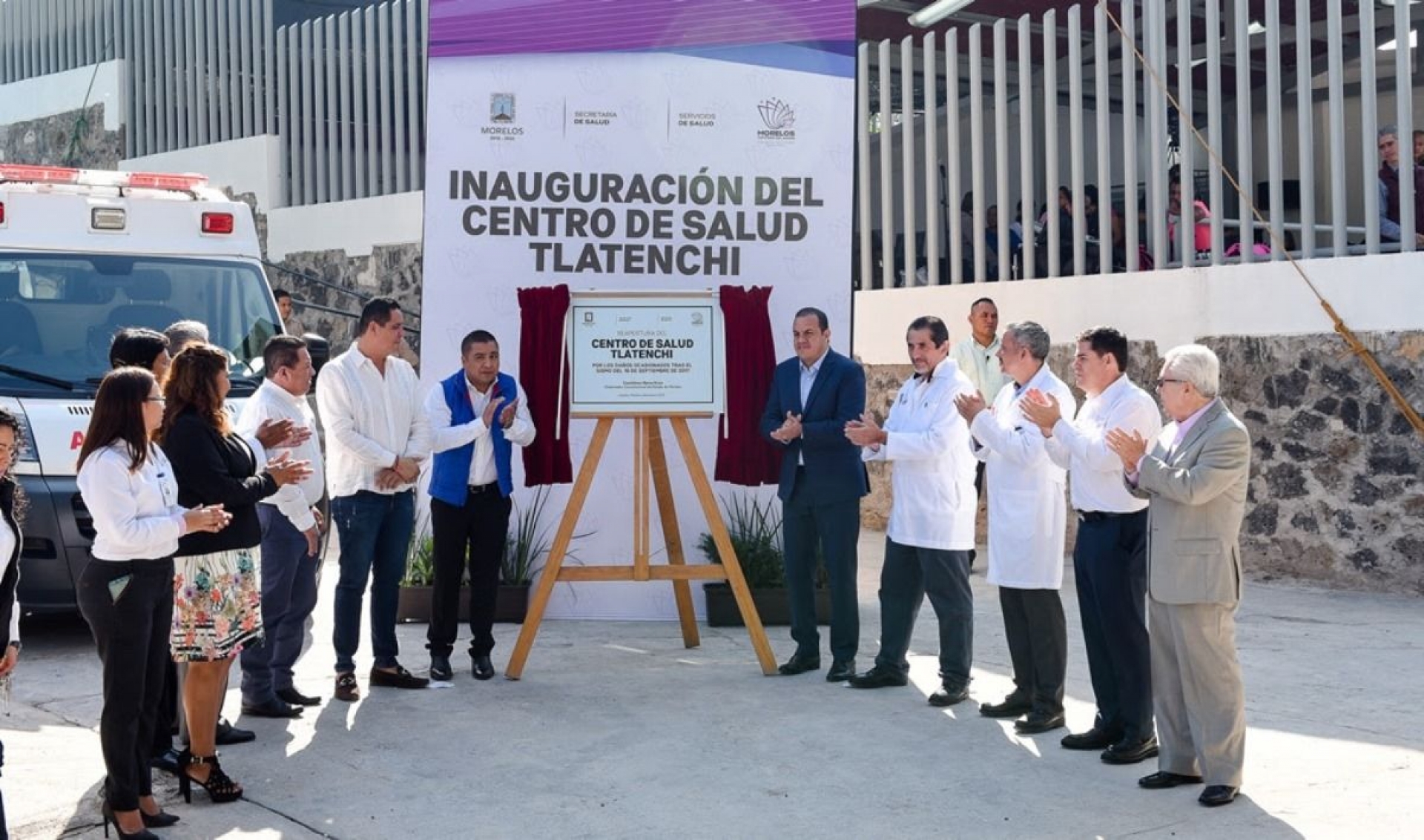 Inaugura Cuauhtémoc Blanco nuevo Centro de Salud de Tlatenchi