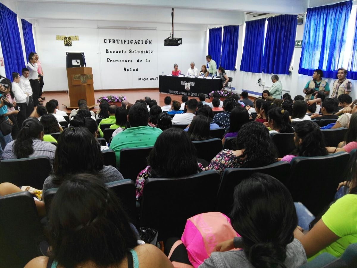 Entregan certificación a la Escuela de Estudios Superiores de Jojutla como promotora de la salud