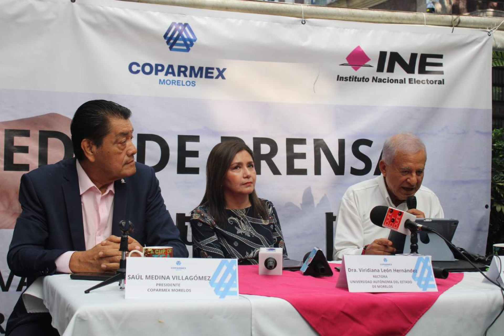 INE, UAEM y Coparmex convocan al voto