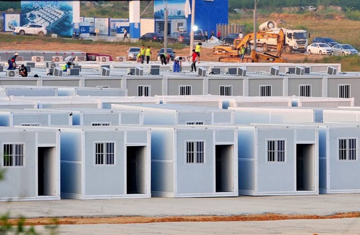 China construye gigantescos centros de cuarentena COVID-19