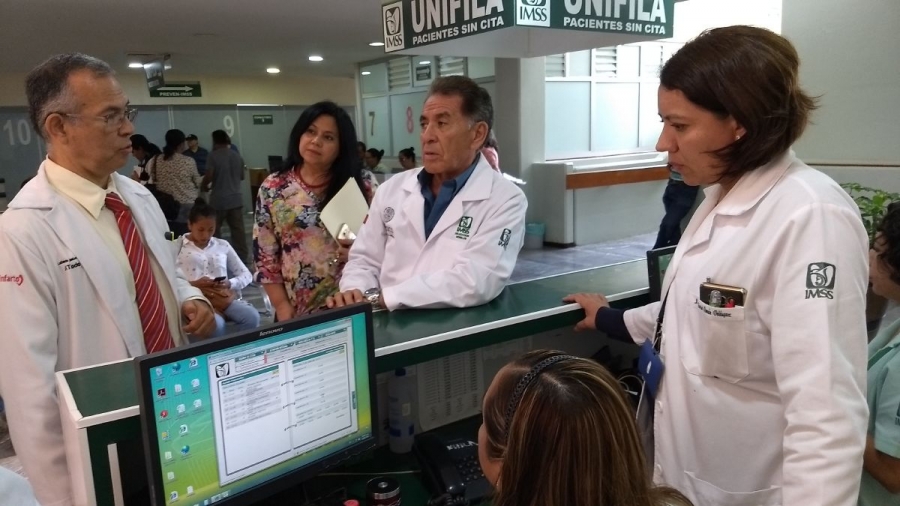 Verifican autoridades del IMSS en Morelos servicios médicos y administrativos
